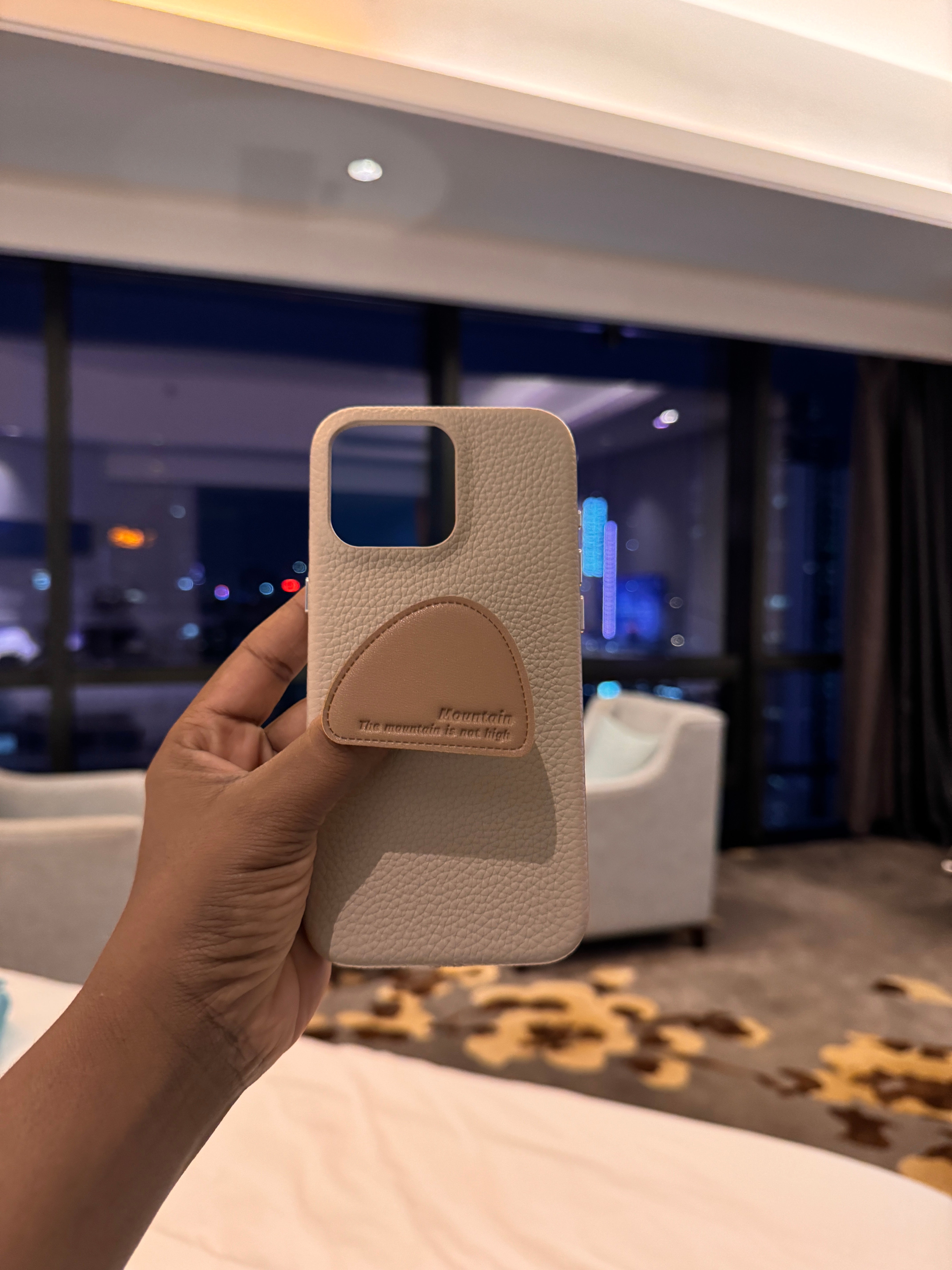 Brown leather Case for iPhone