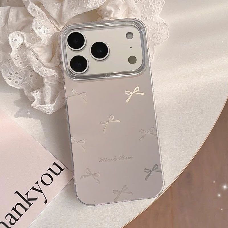 Silver Bow Case For IPhones