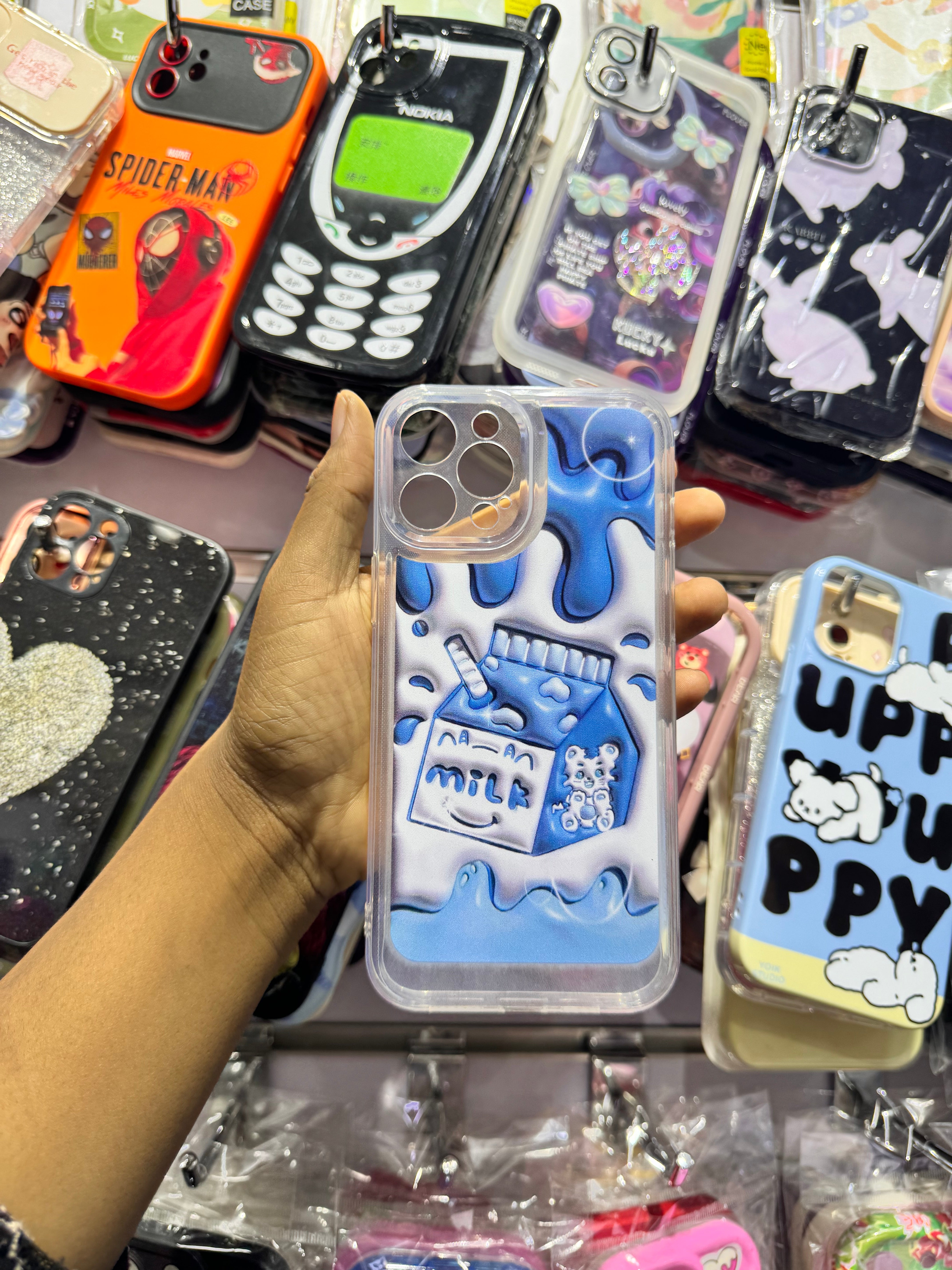 Blue Milk Case For IPhones