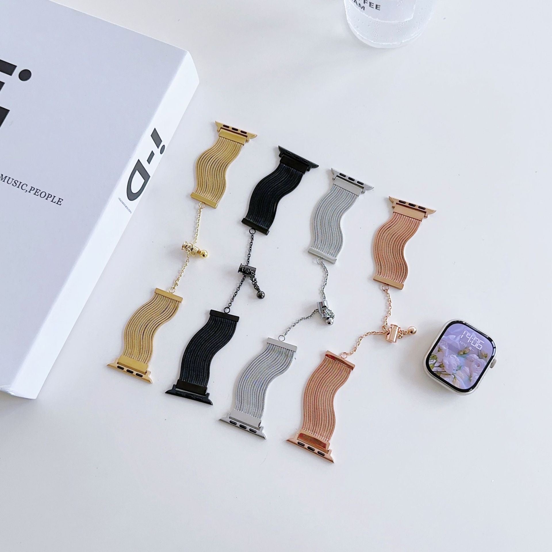 Black chain Bracelet watch Strap