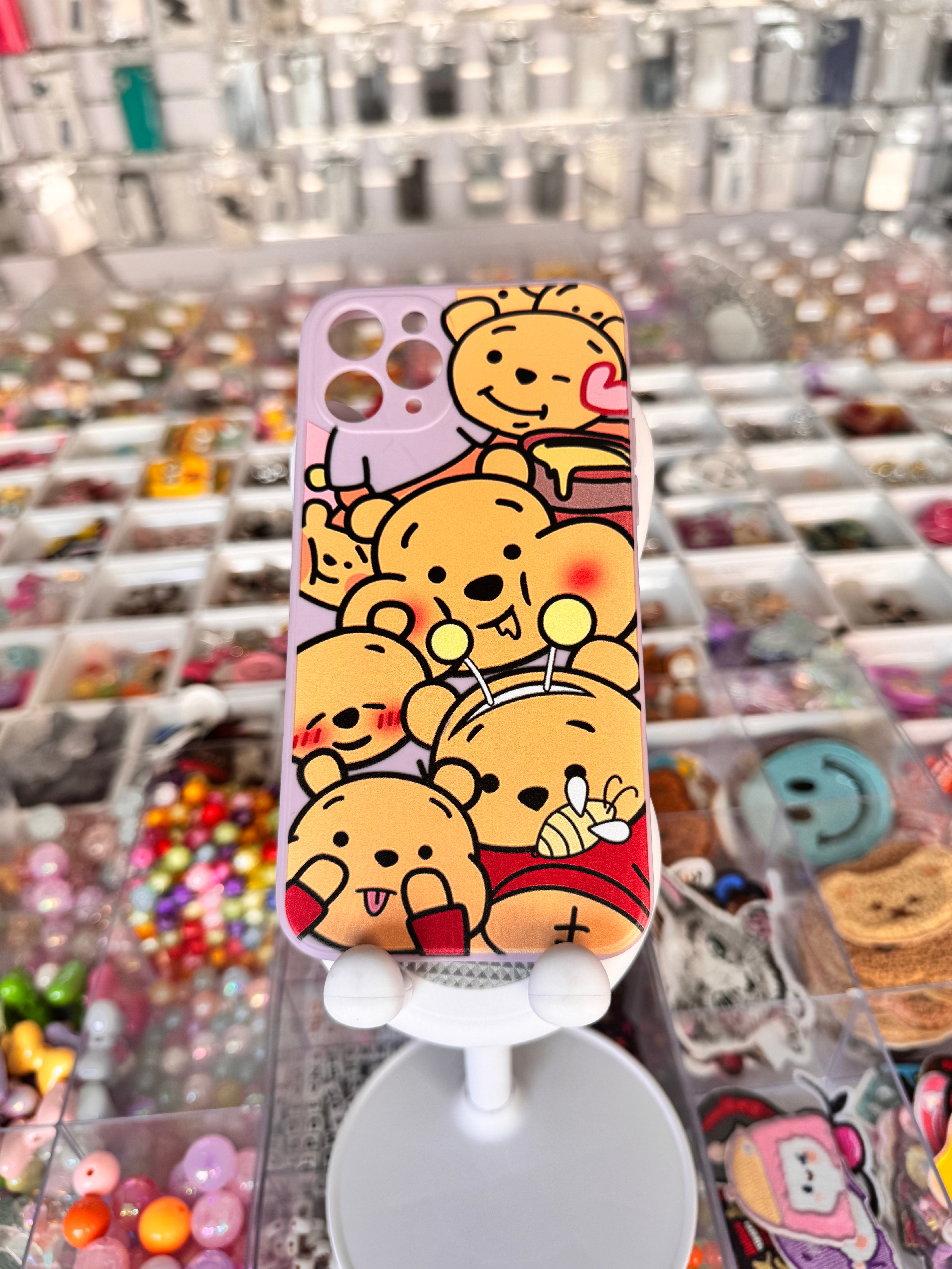Winnie the Pooh and bee case for iPhones