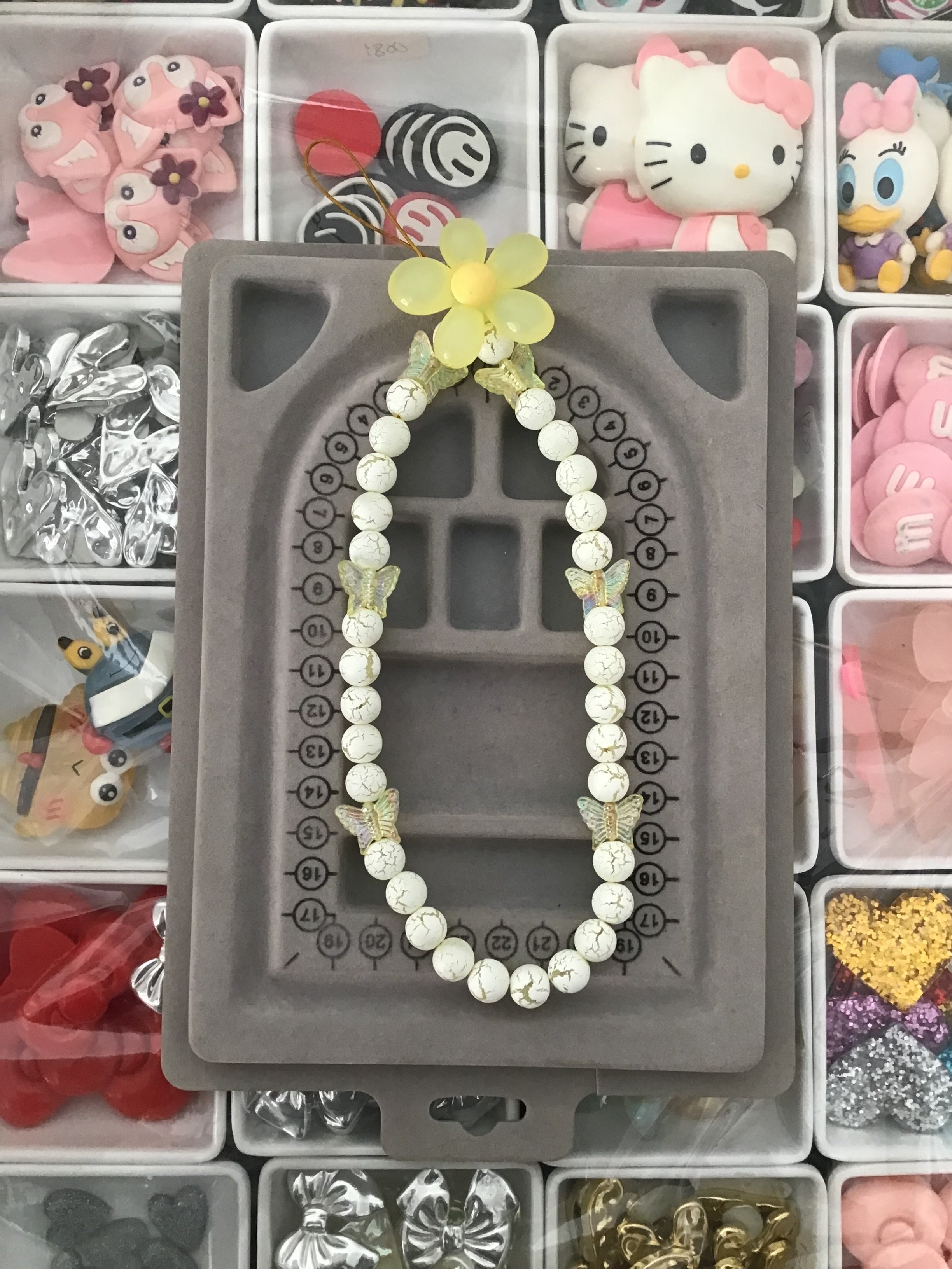 Luxury yellow Phone Charm