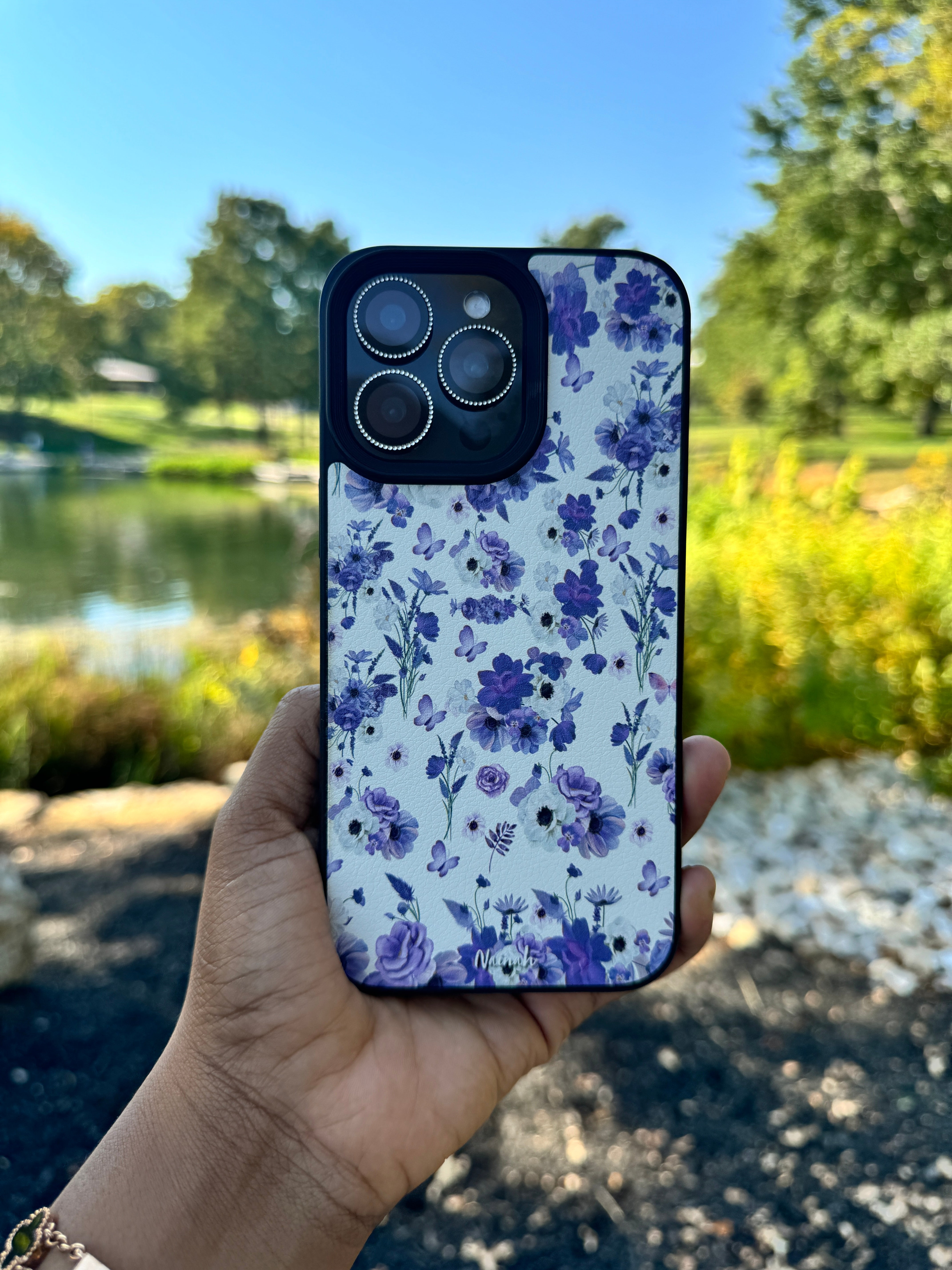 Purple Garden iPhone Case