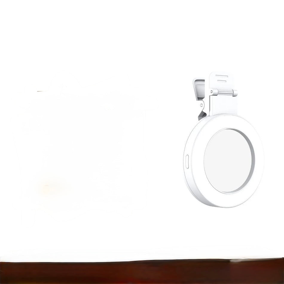 GlowClip Selfie Ring Light with Mirror