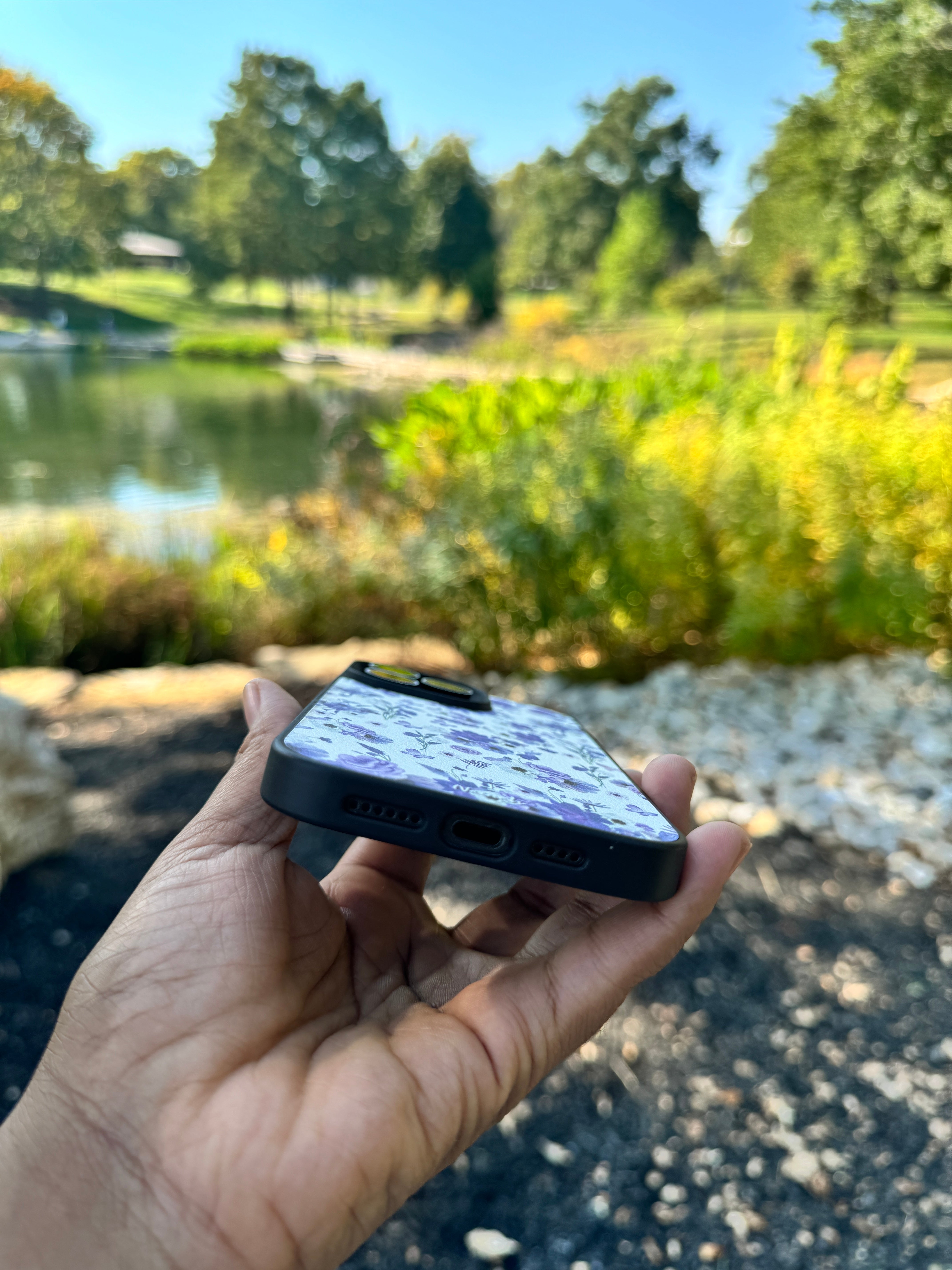 Purple Garden iPhone Case