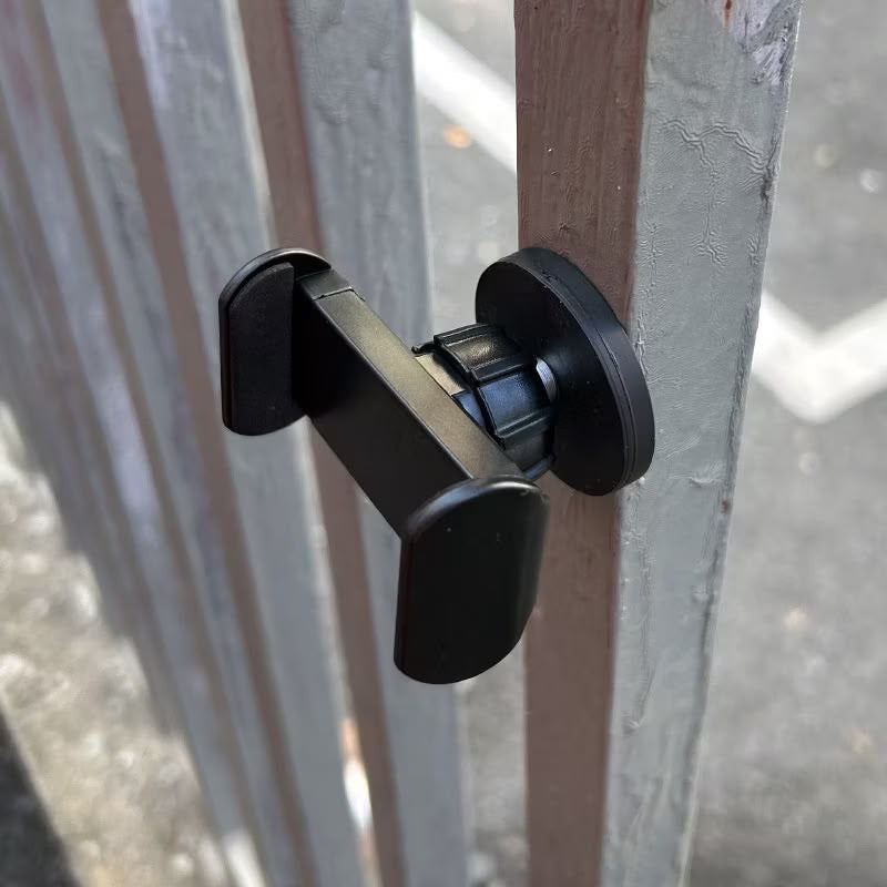 Black phone stand