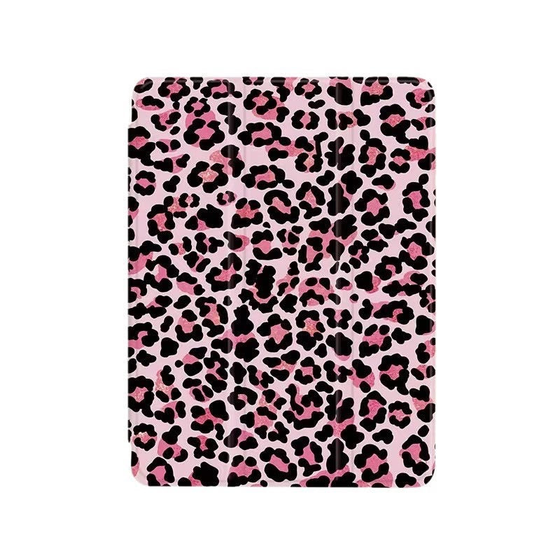 Leopard print Case for ipad with pen slot