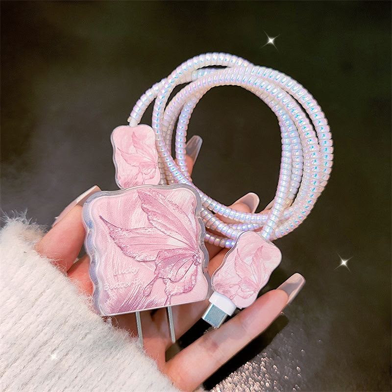 Butterfly charger protector set