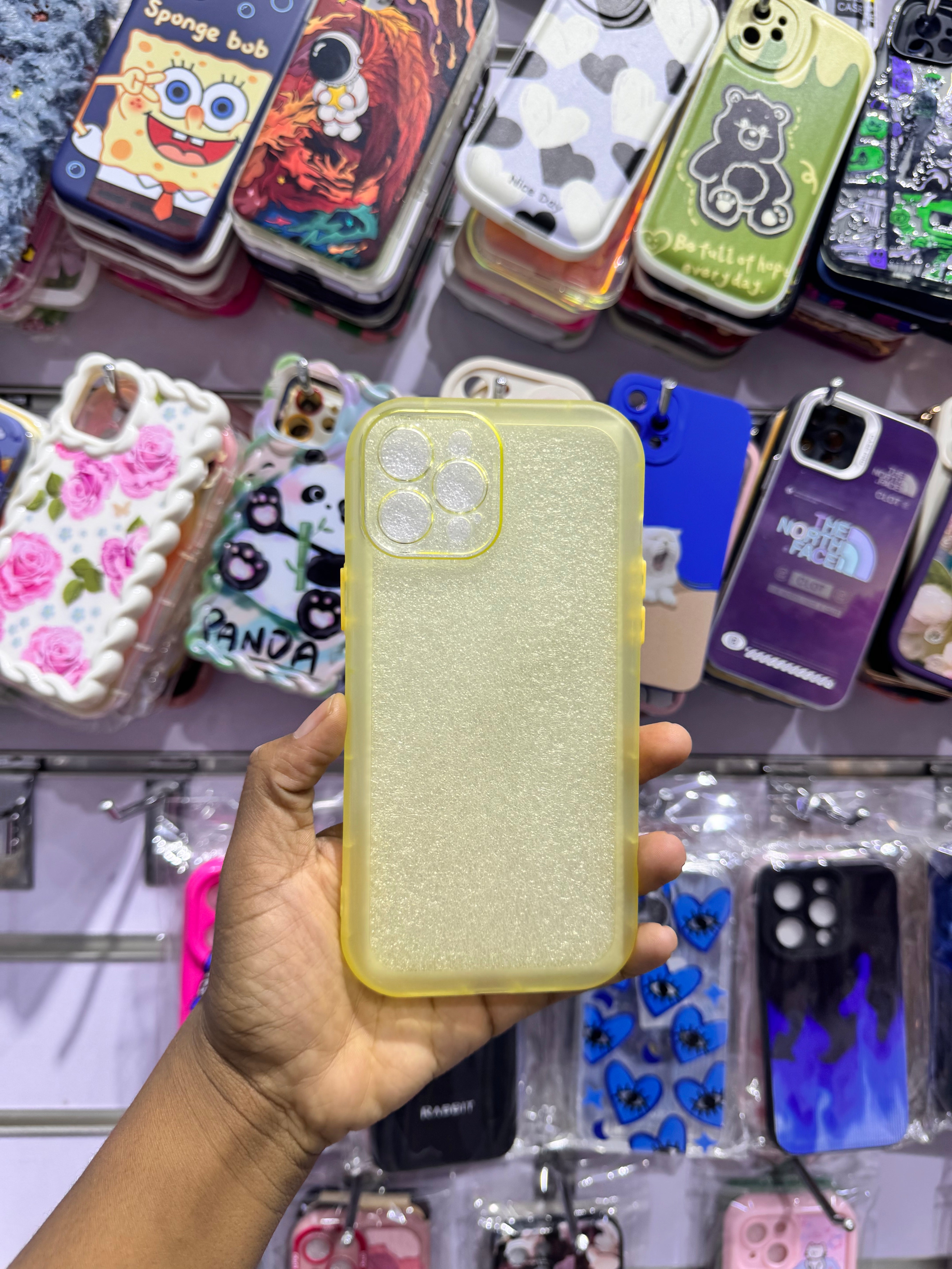 Yellow Transperent Case For IPhones