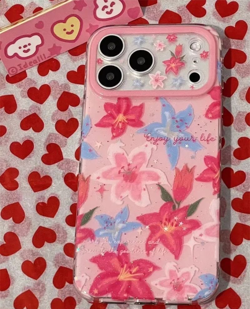 Vintage Lily Floral iPhone Case