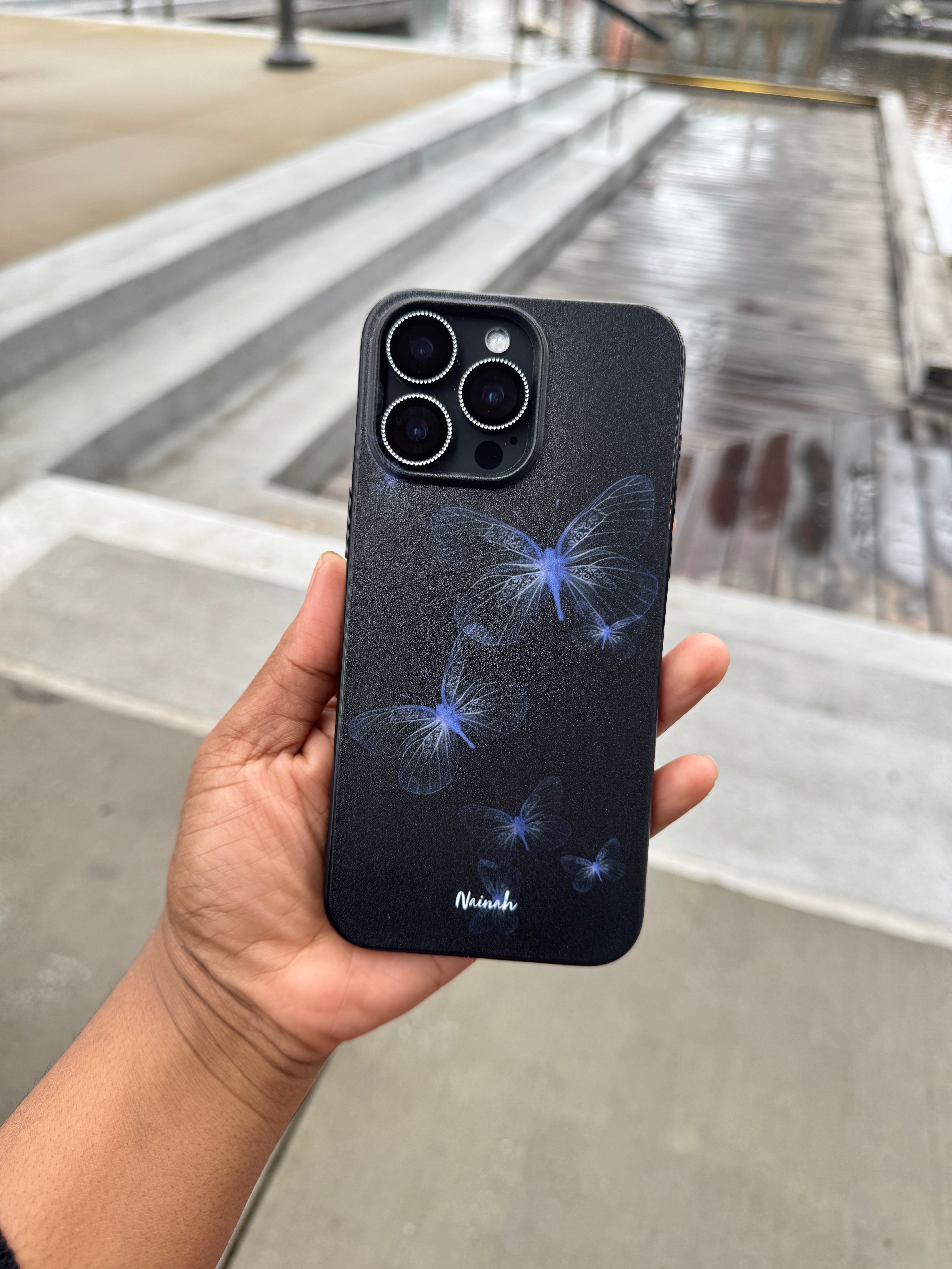 Neon Butterflies Case For iPhones