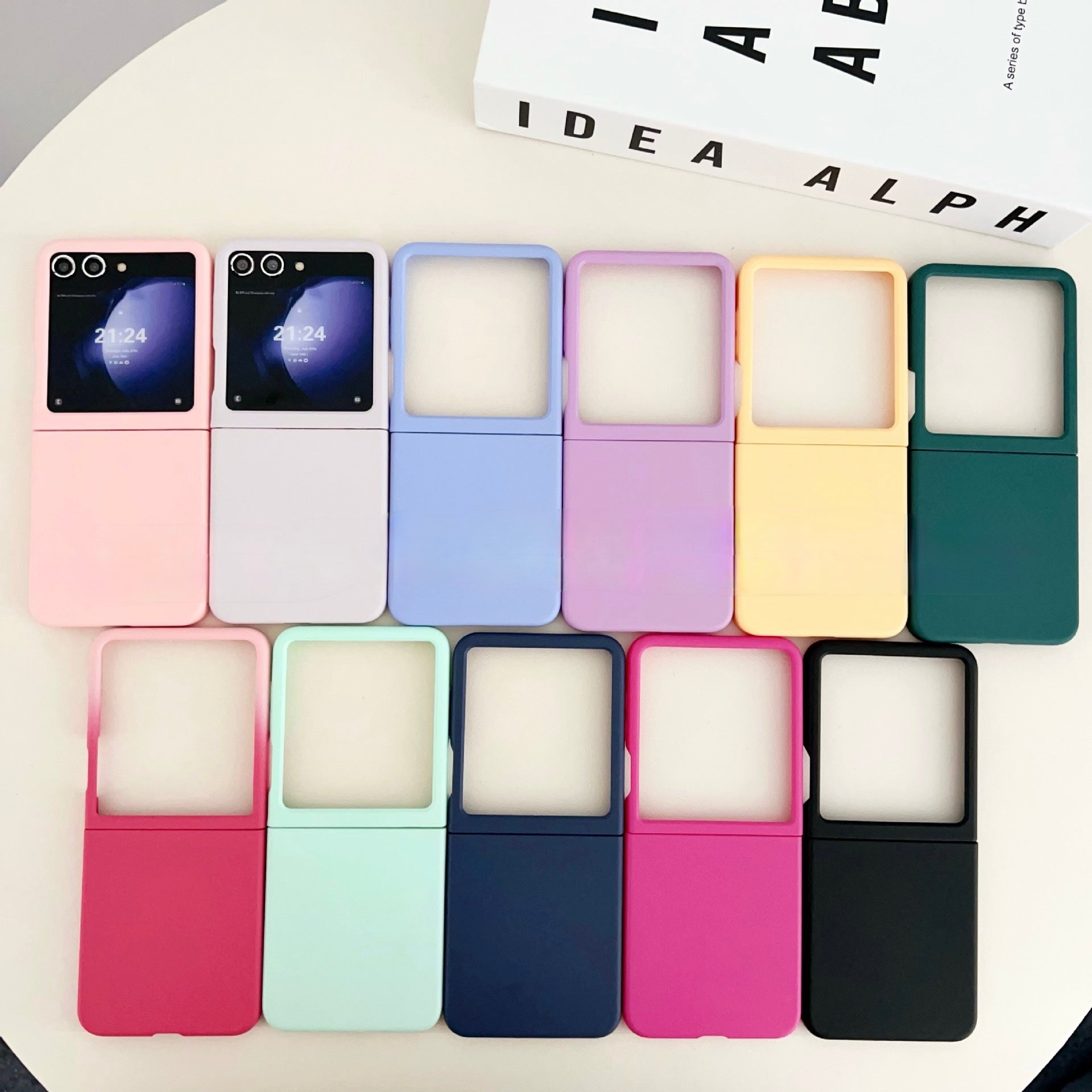 Solid Color Z flip Case