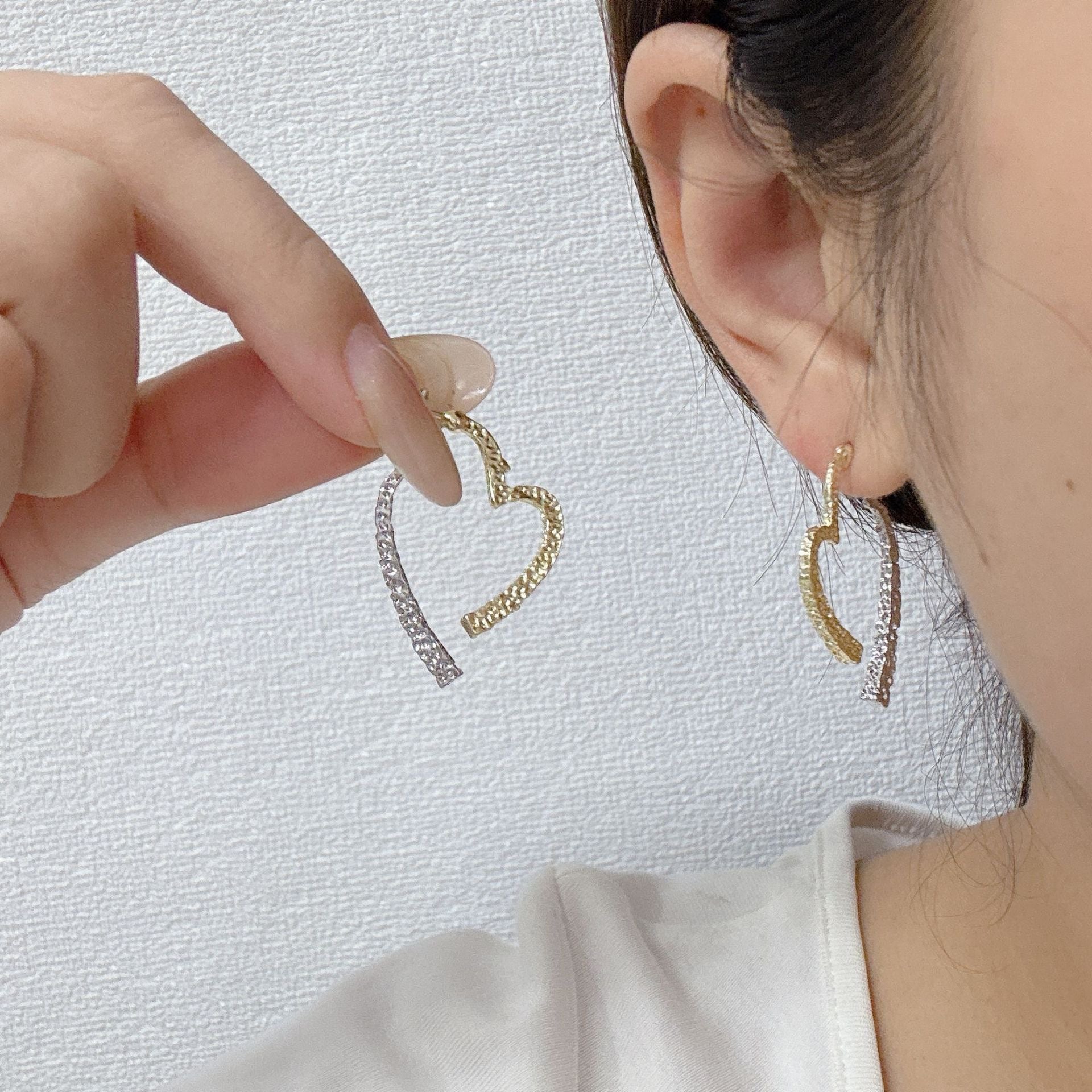 Gold Silver Stainless Earrings