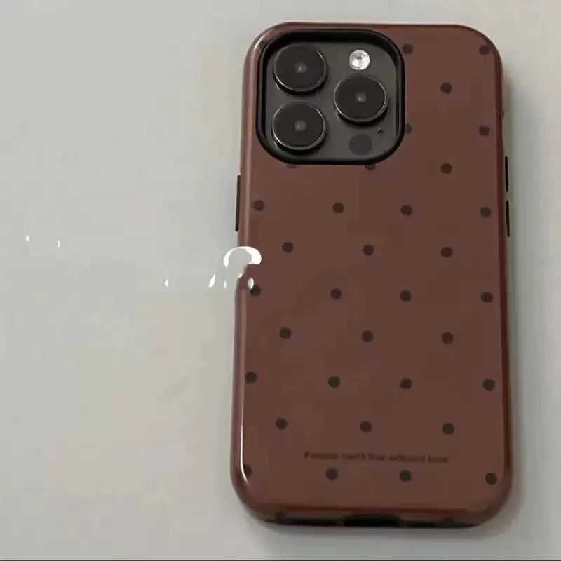 Brown Dot Case Iphone Case