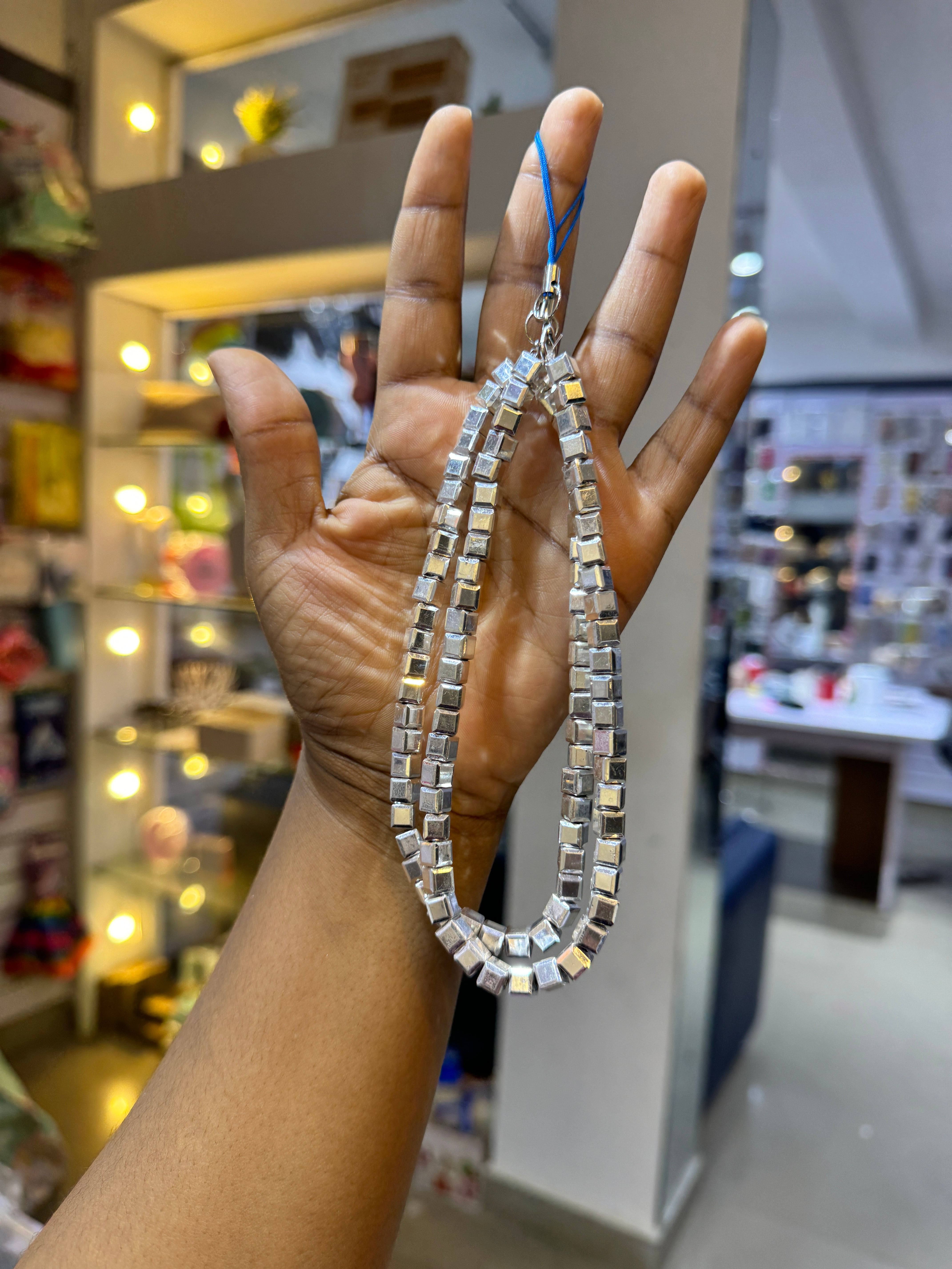 Silver Crystal Phone Charms