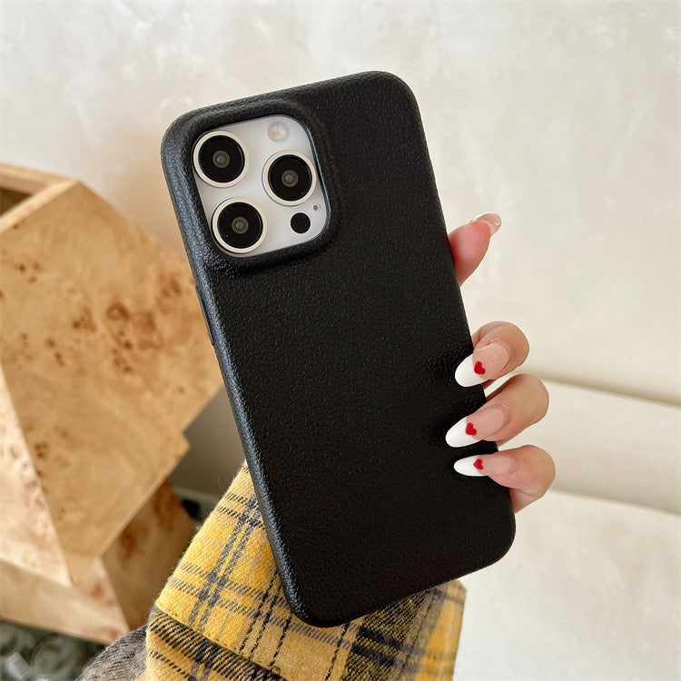 Black Leather case for iPhones