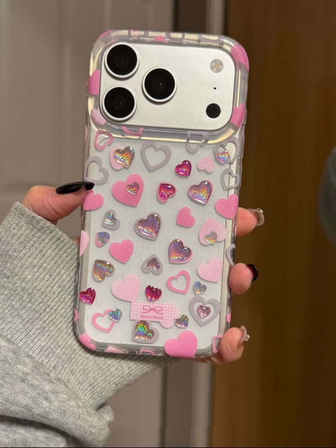 3D Heart phone Case for iPhones
