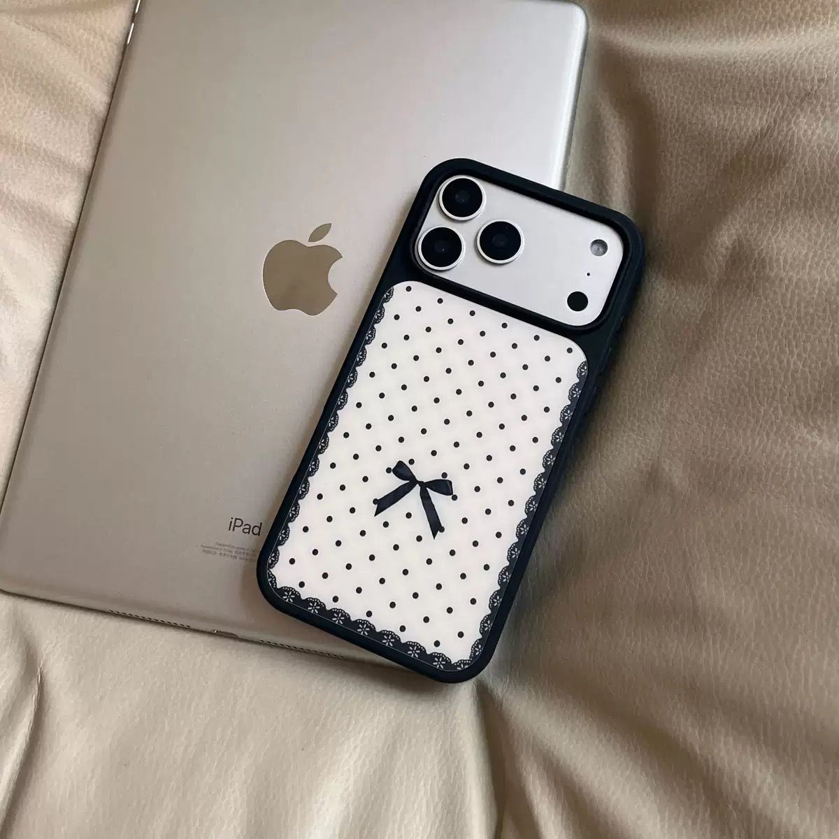 Lace Polka Dot Case For IPhones