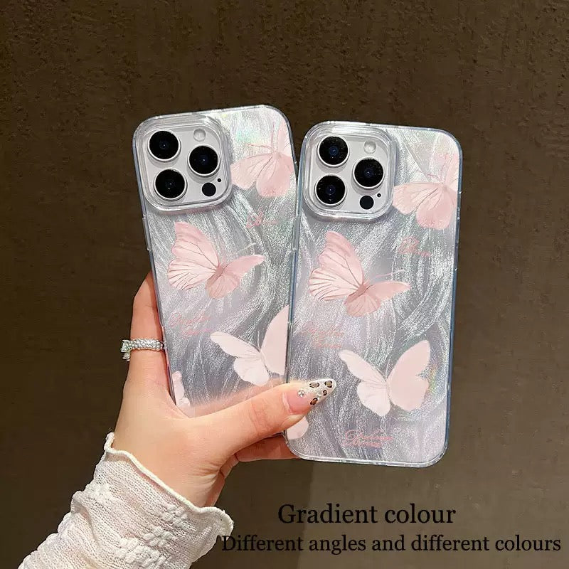 Pink Butterfly Case For iphones