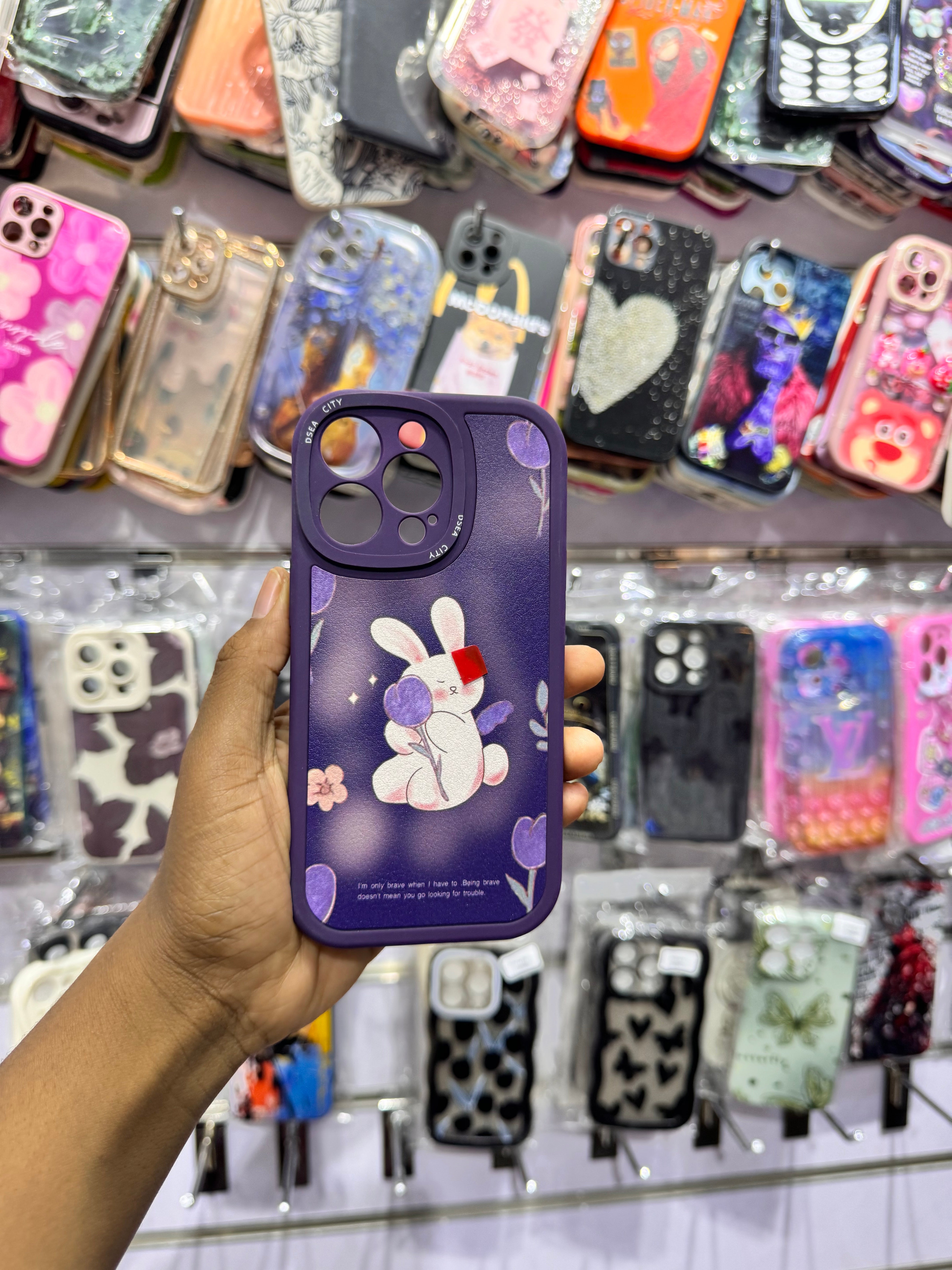 Purple tulip Rabbit Case For IPhone