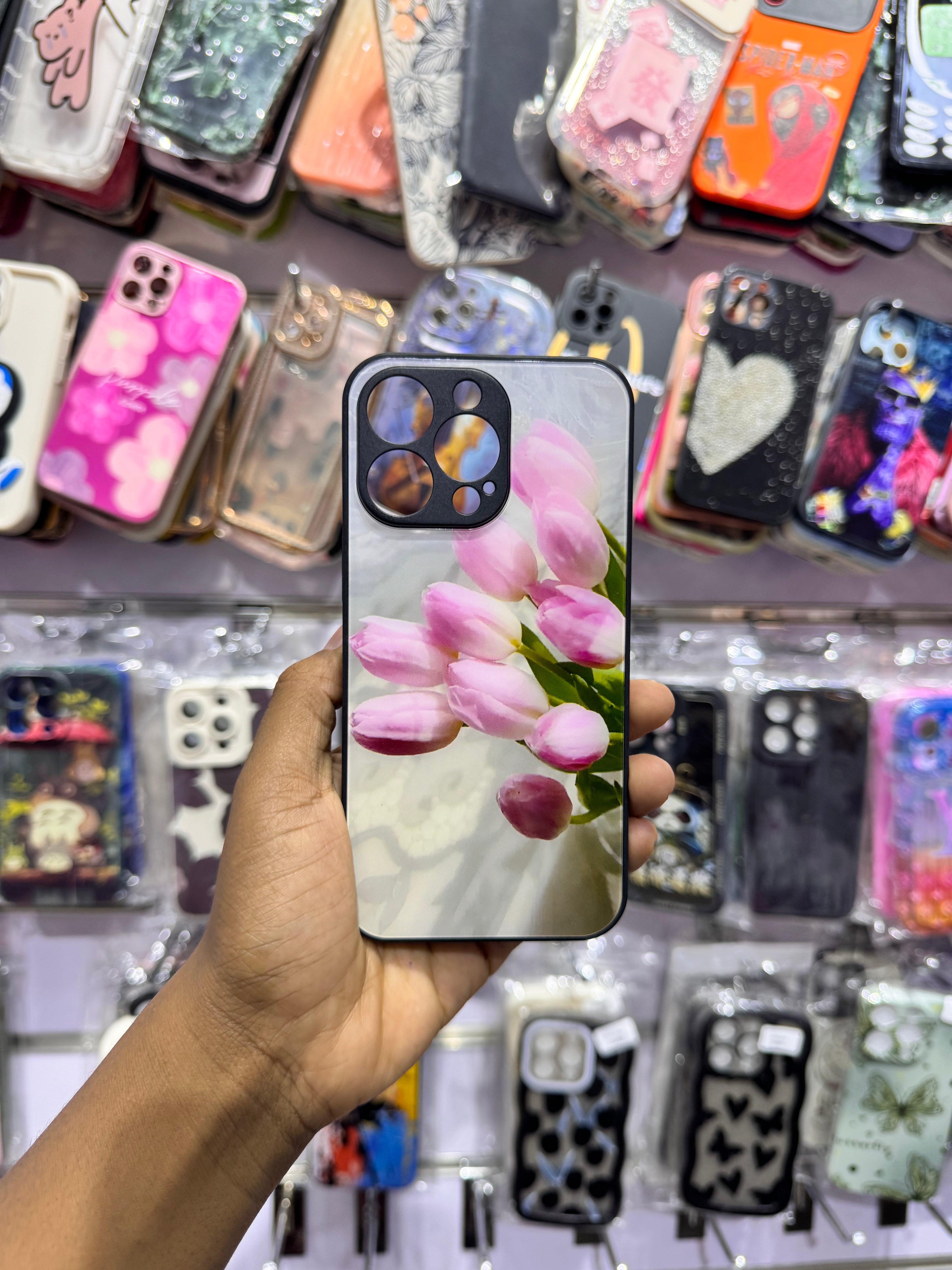 Pink Flower Case For IPhones