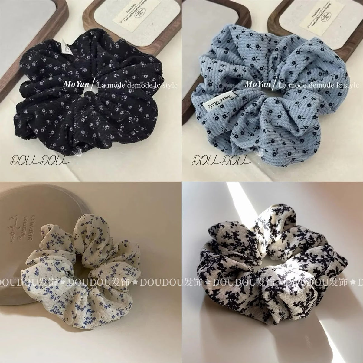 Disty Floral Scrunchie