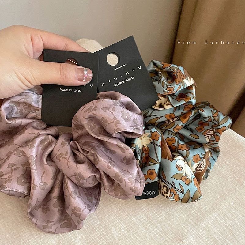 Oversized Floral Scrunchie