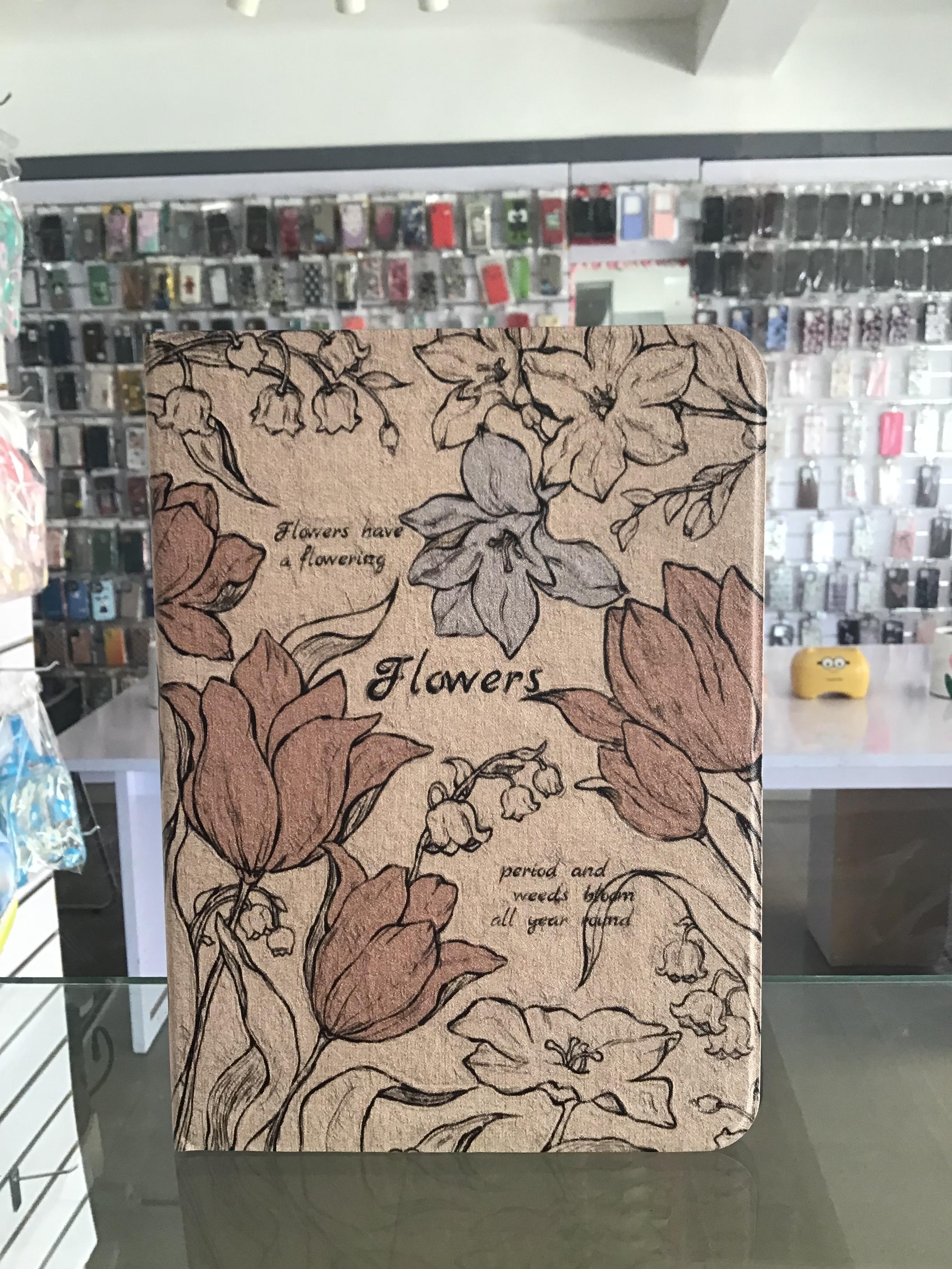 Vintage Sketch Floral iPad Case – Artistic & Elegant