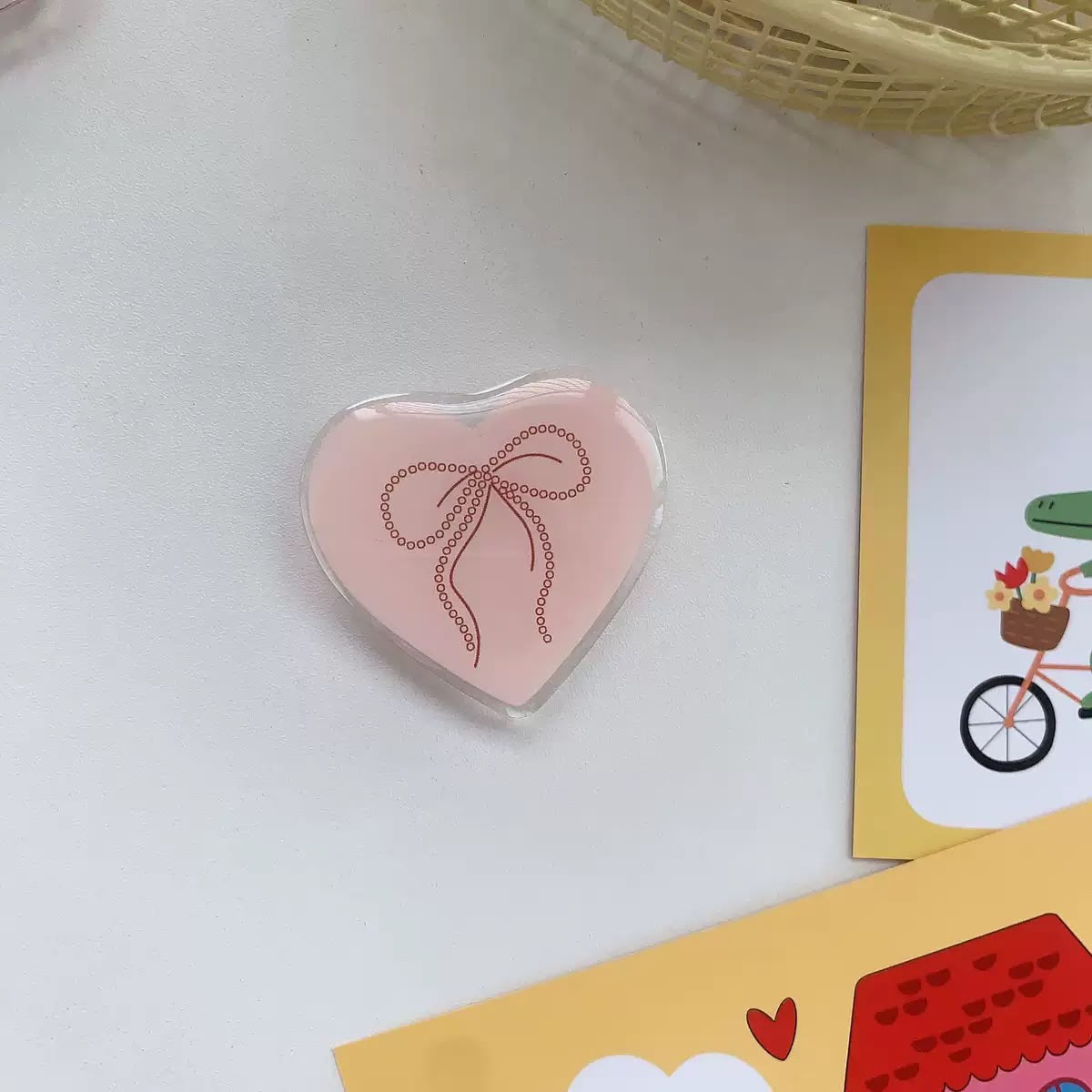 Ballet pink bow phone Grip