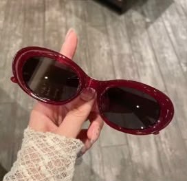 Retro oval sun Glasses