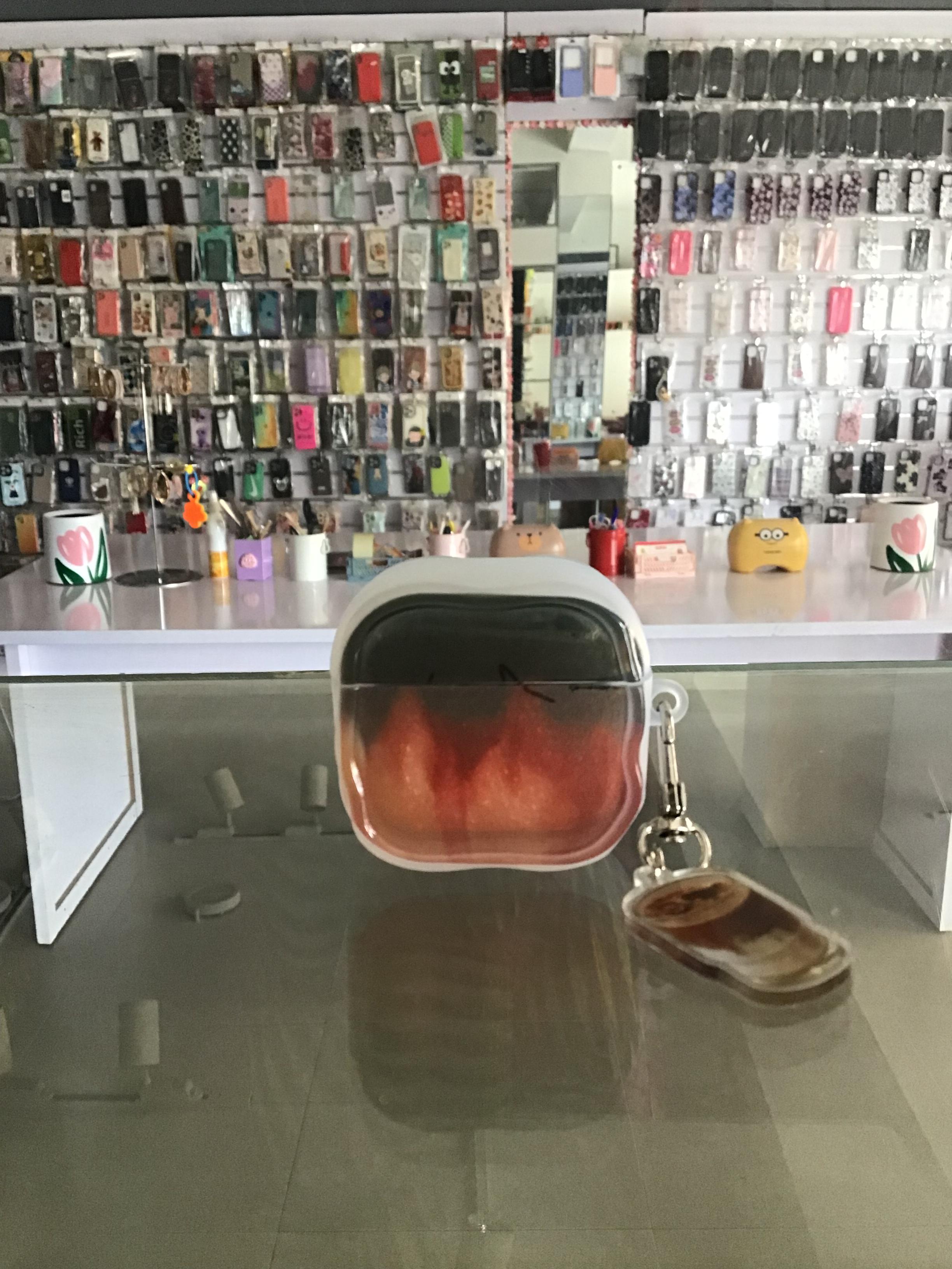 Coffee Aesthetic AirPods Case with Mini Iced Coffee Charm