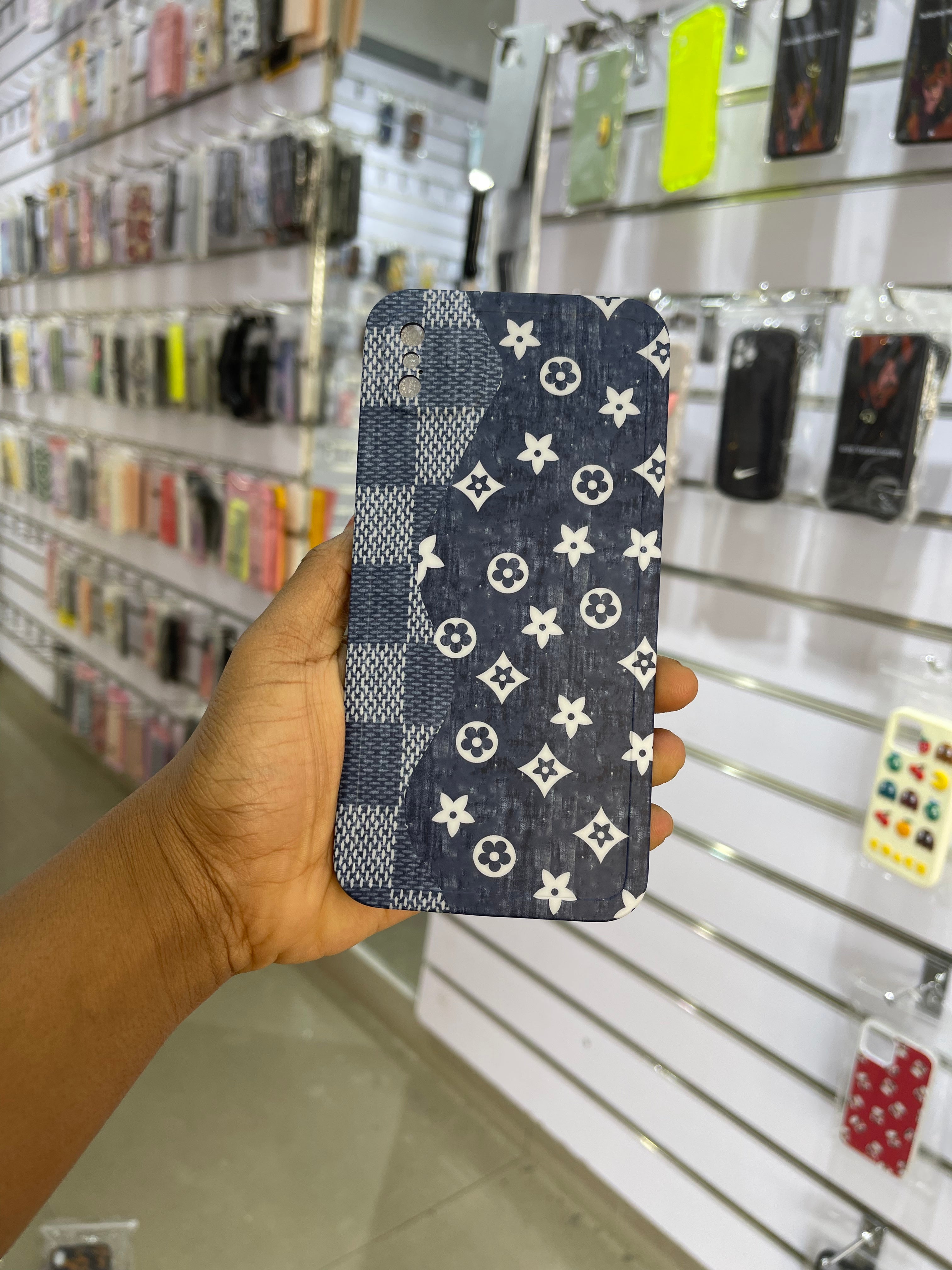 Denim Pattern Phone Case Luxury Brand For IPhone