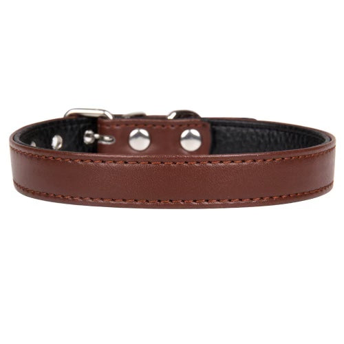 Brown Leather Collar