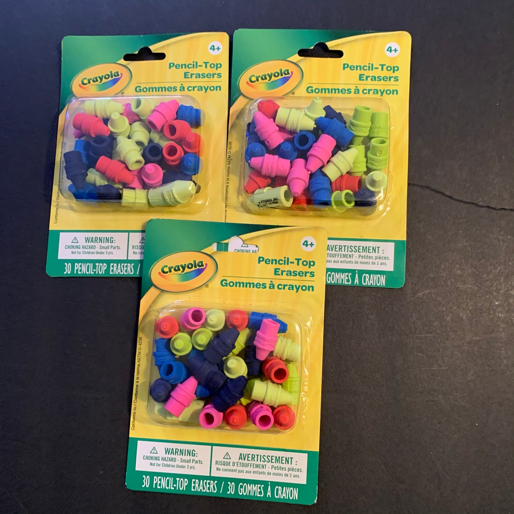 Pencil-Tops Erasers