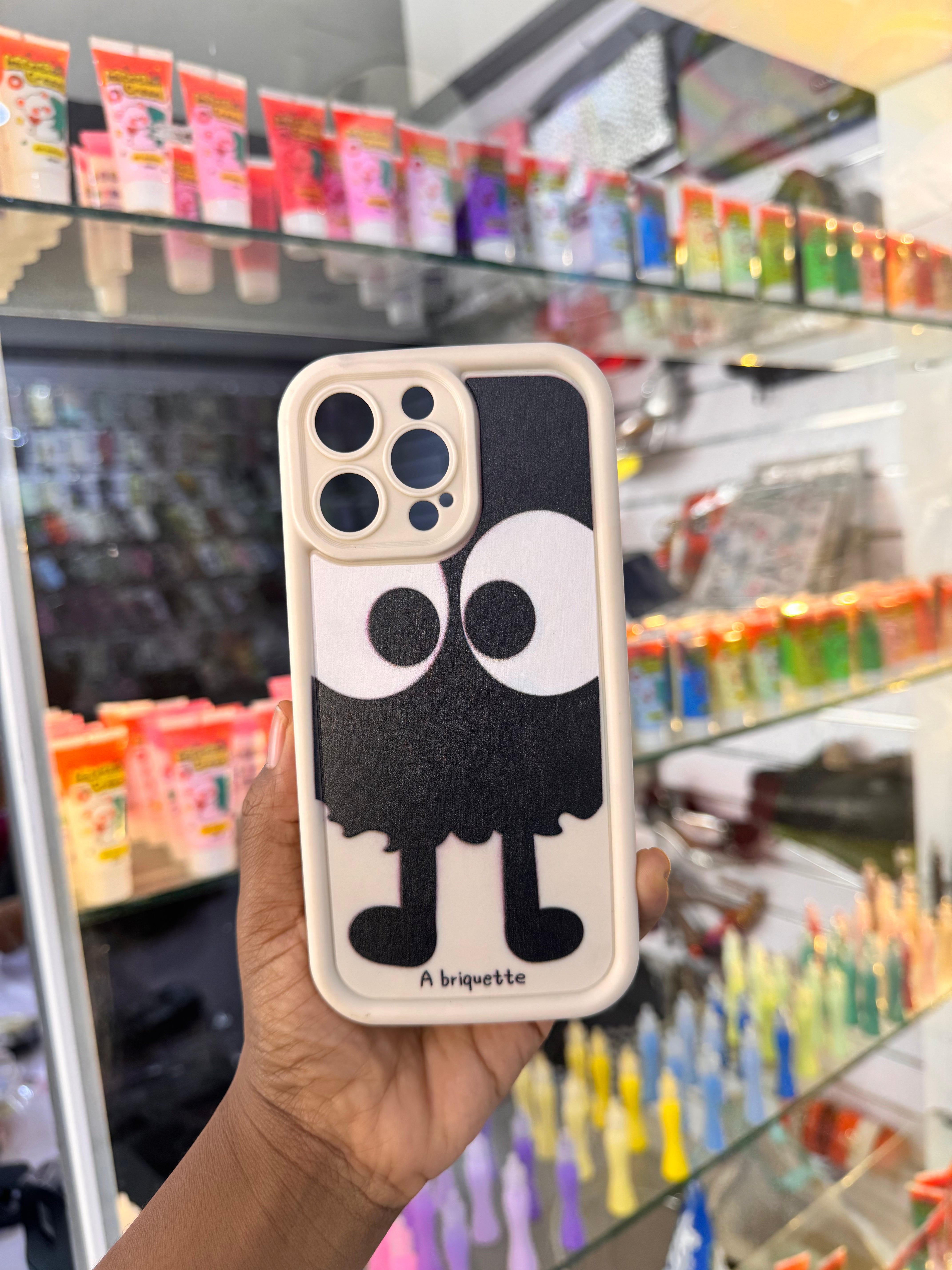 A briquette Case for iPhones