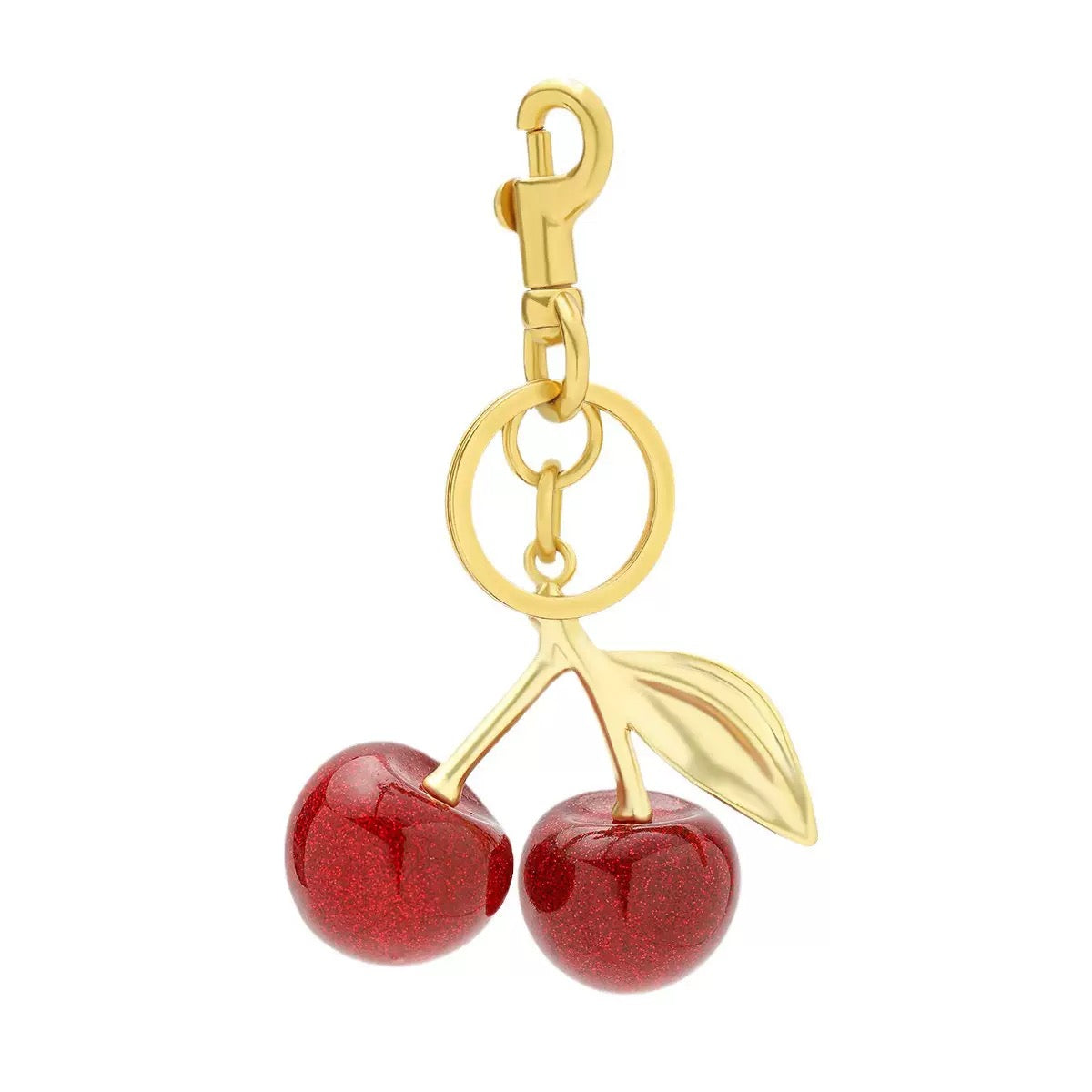 Cherry fruit bag charm