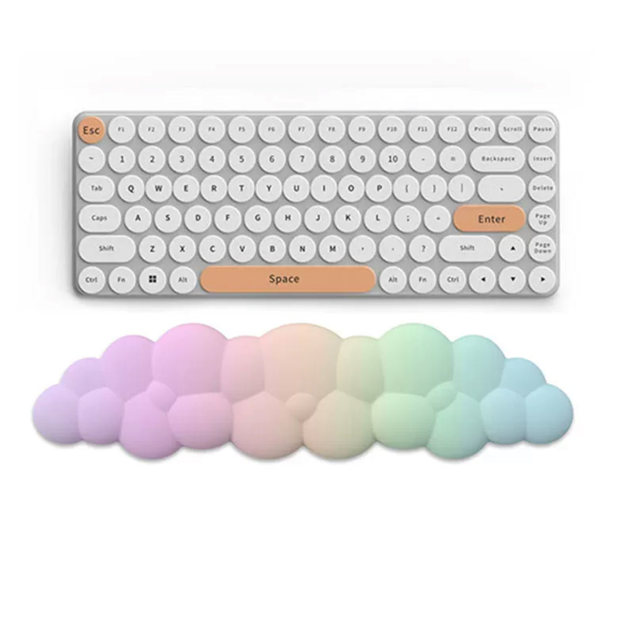 Cloud Bubble Wrist Rest Pad – Ergonomic Support in Pastel Colors