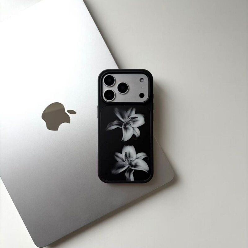 Midnight Lily Floral Phone Case