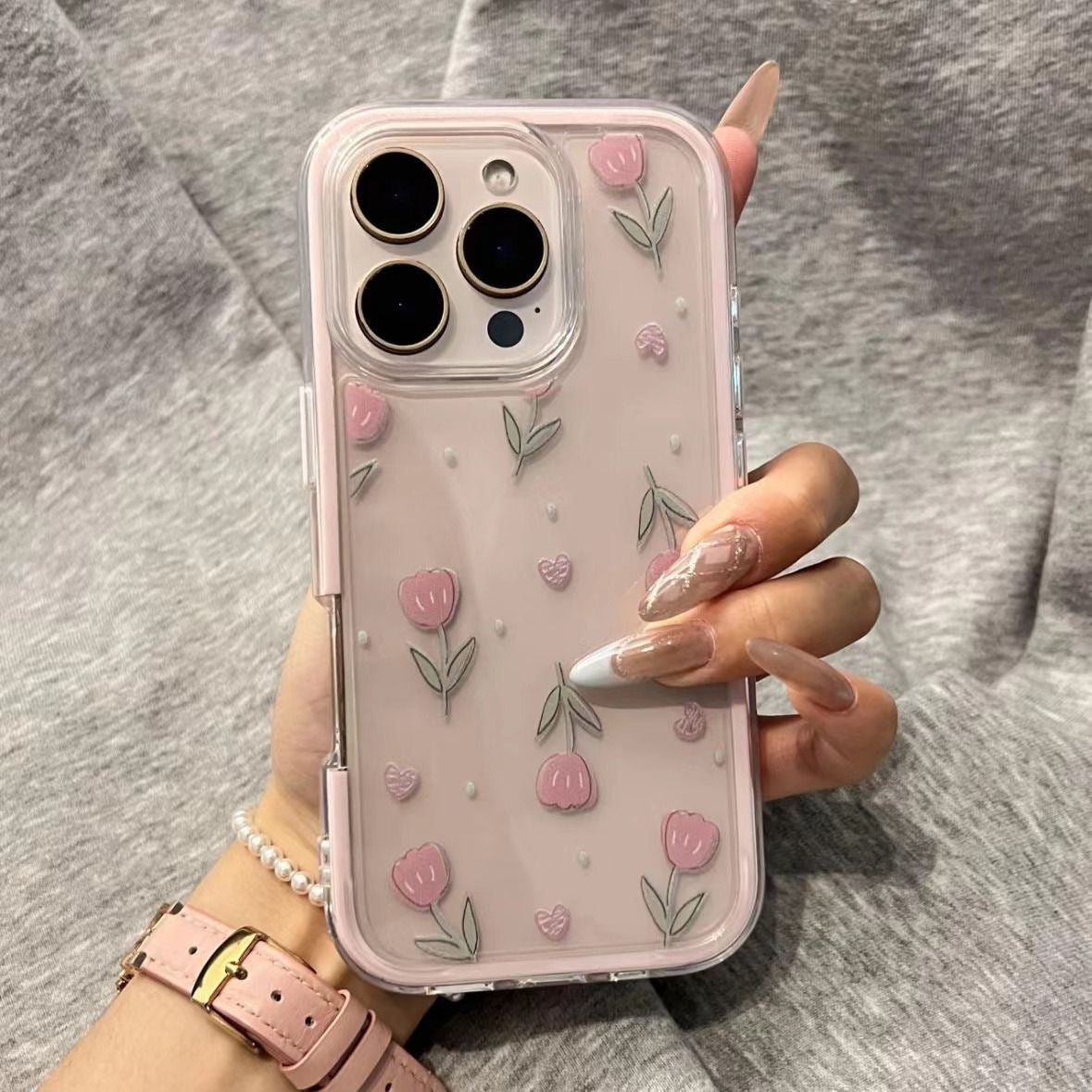 Pink Tulip iPhone Case
