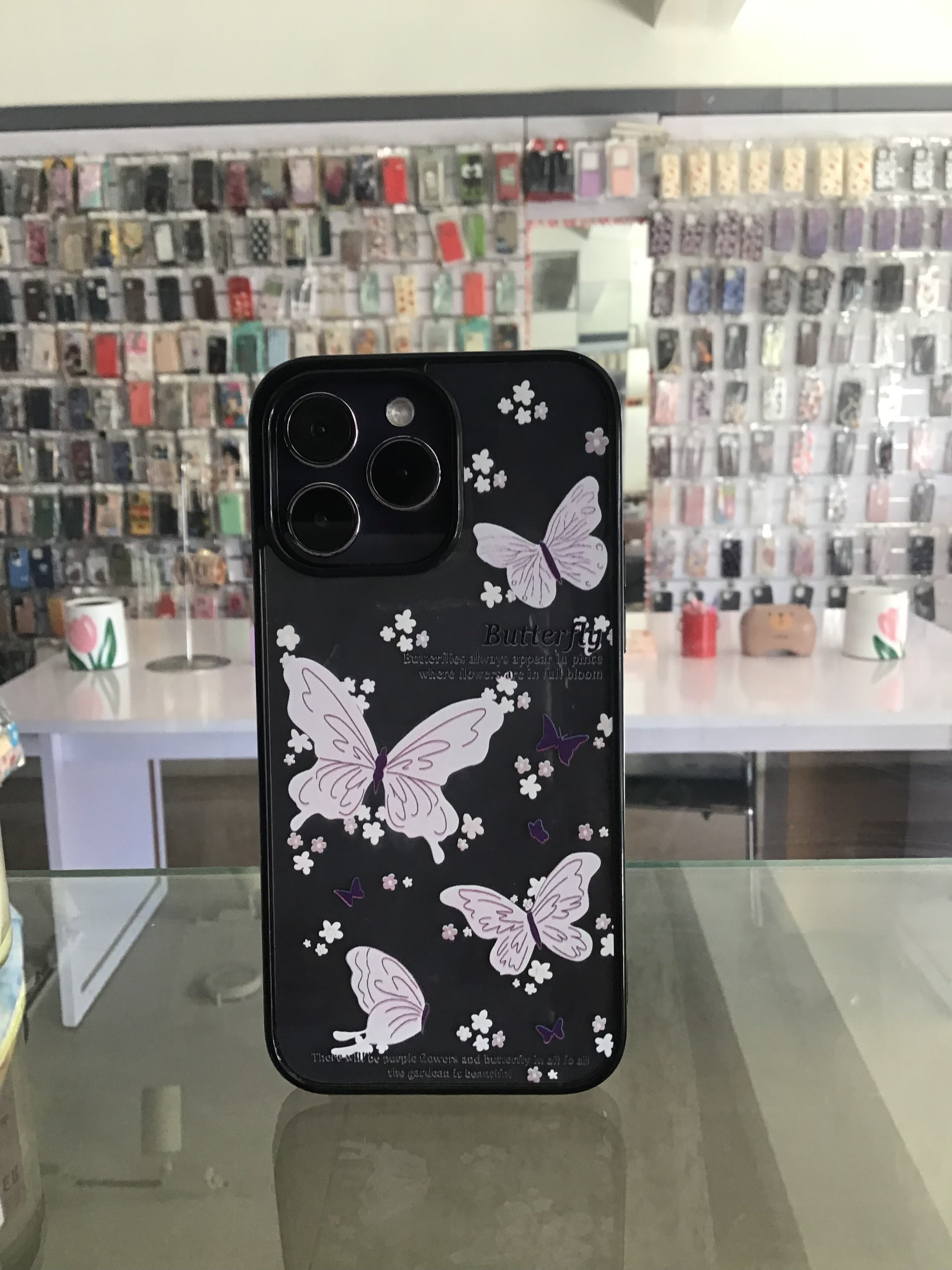 Lilac Butterfly Glow Case