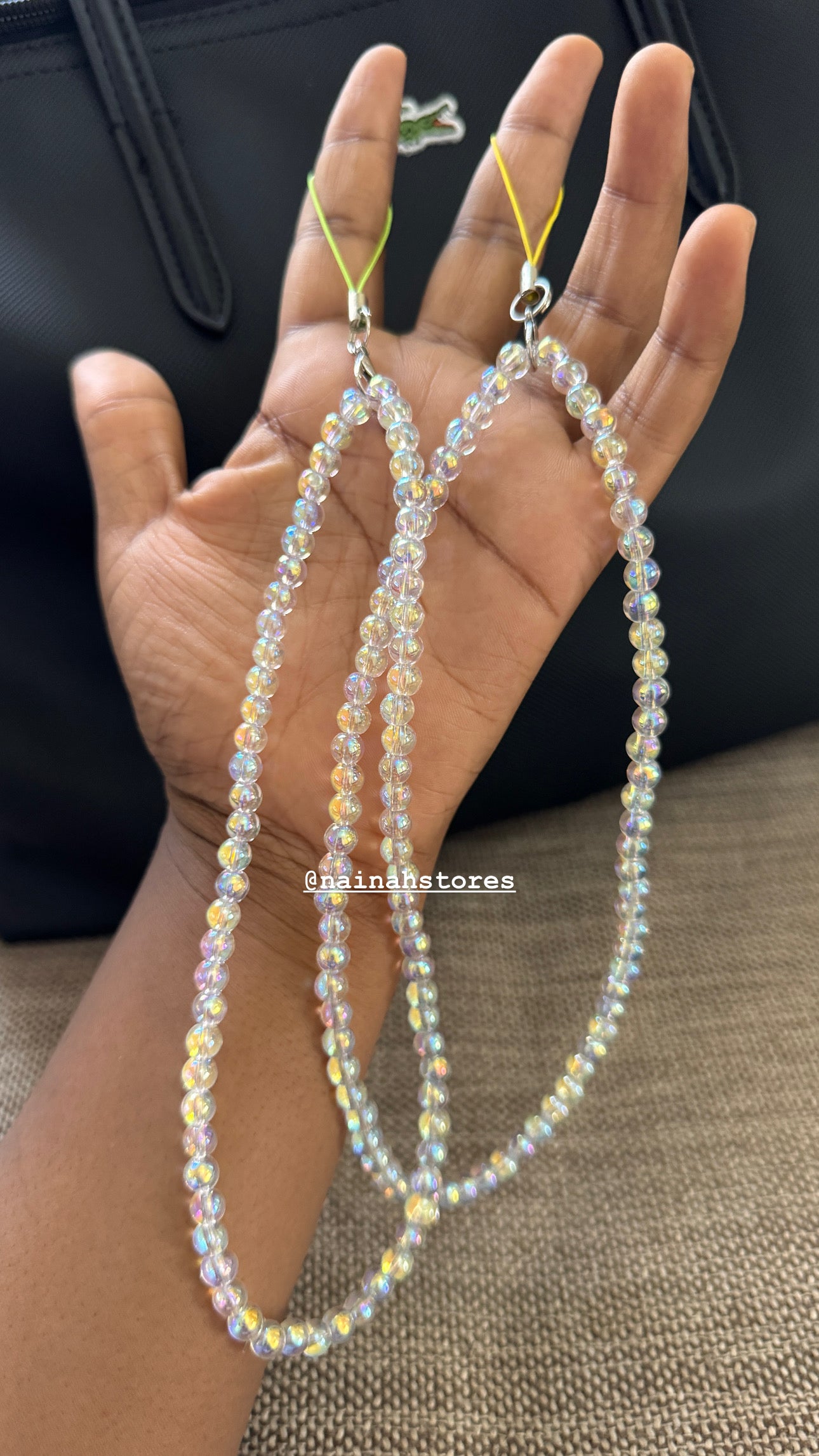 Crystal beads Luxury phone charm