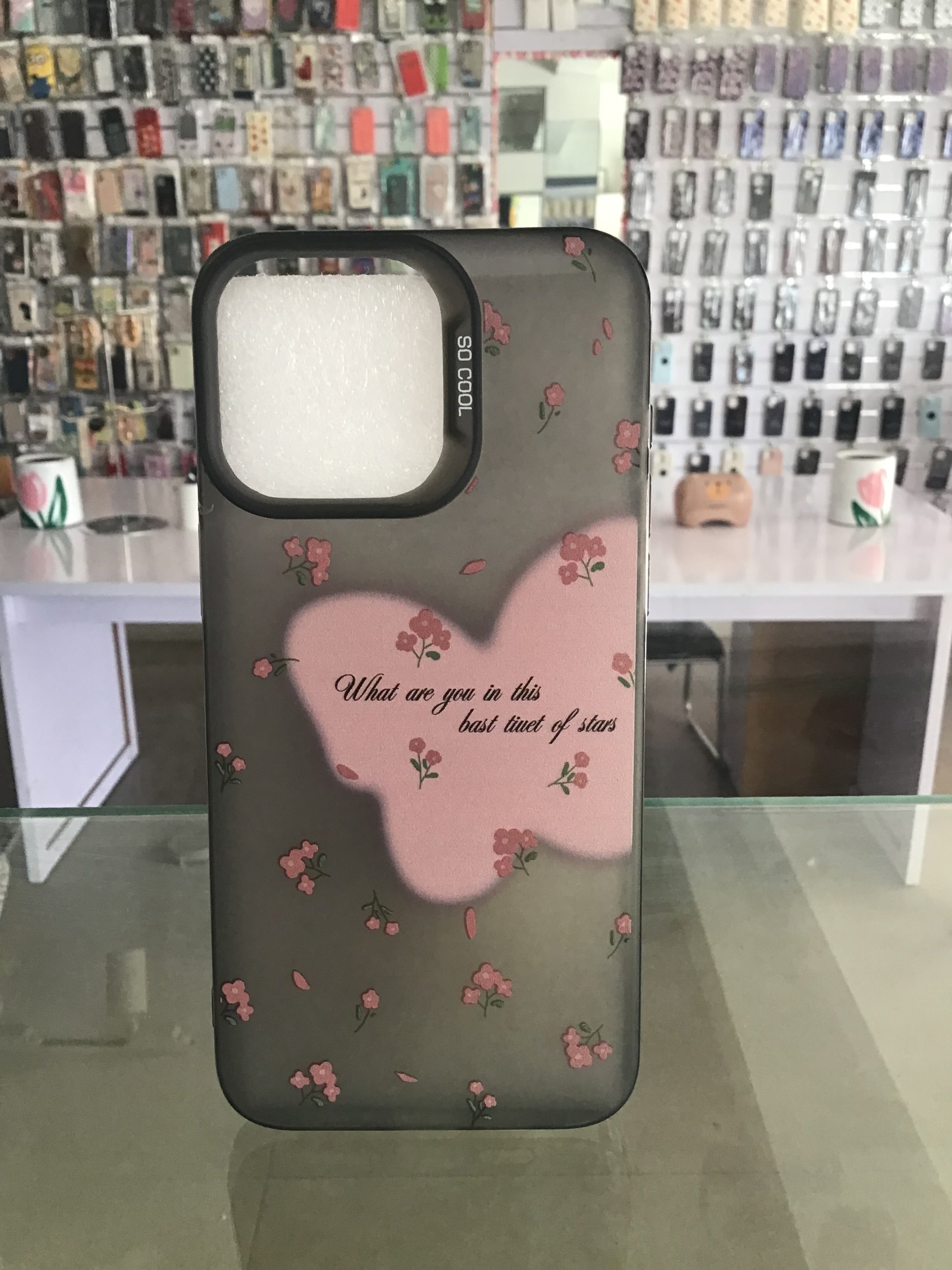 Blurred Floral Butterfly Case For IPhones