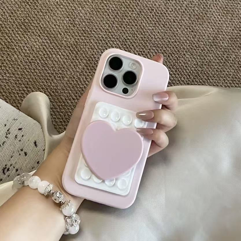 Heart Suction Mirror iPhone Case