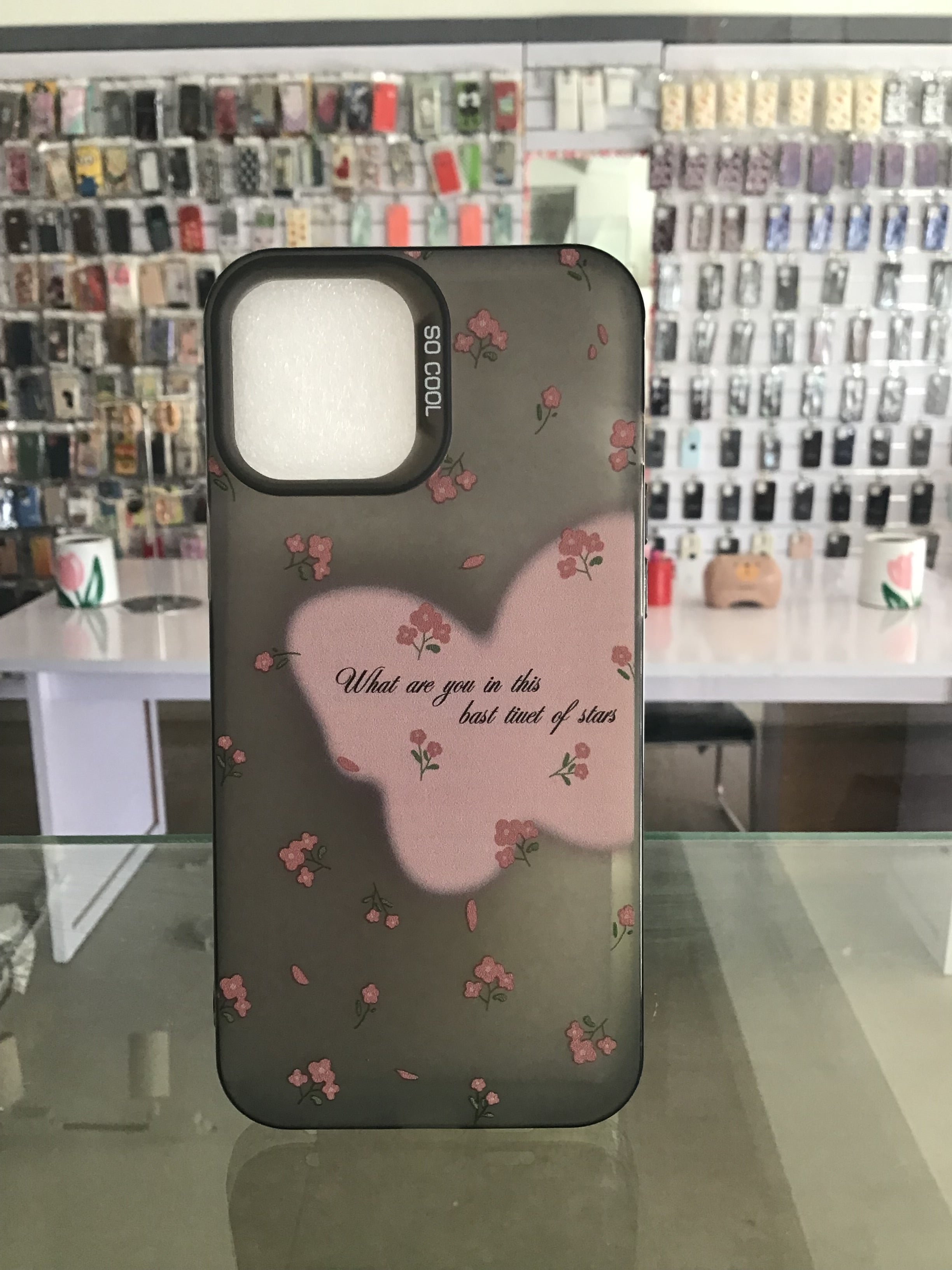 Blurred Floral Butterfly Case For IPhones