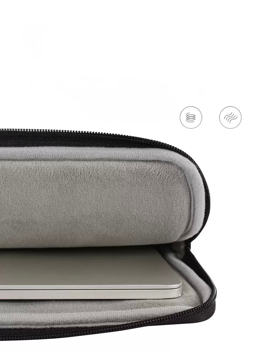 Textured 15-Inch Laptop Sleeve with Handle