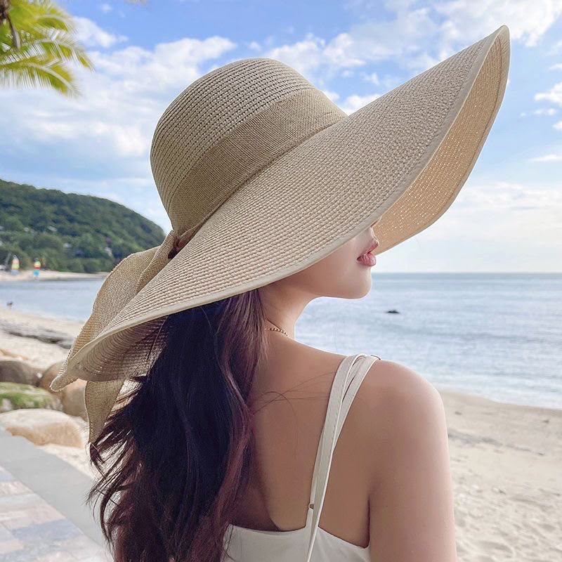 Wide Brim Straw Sun Hat