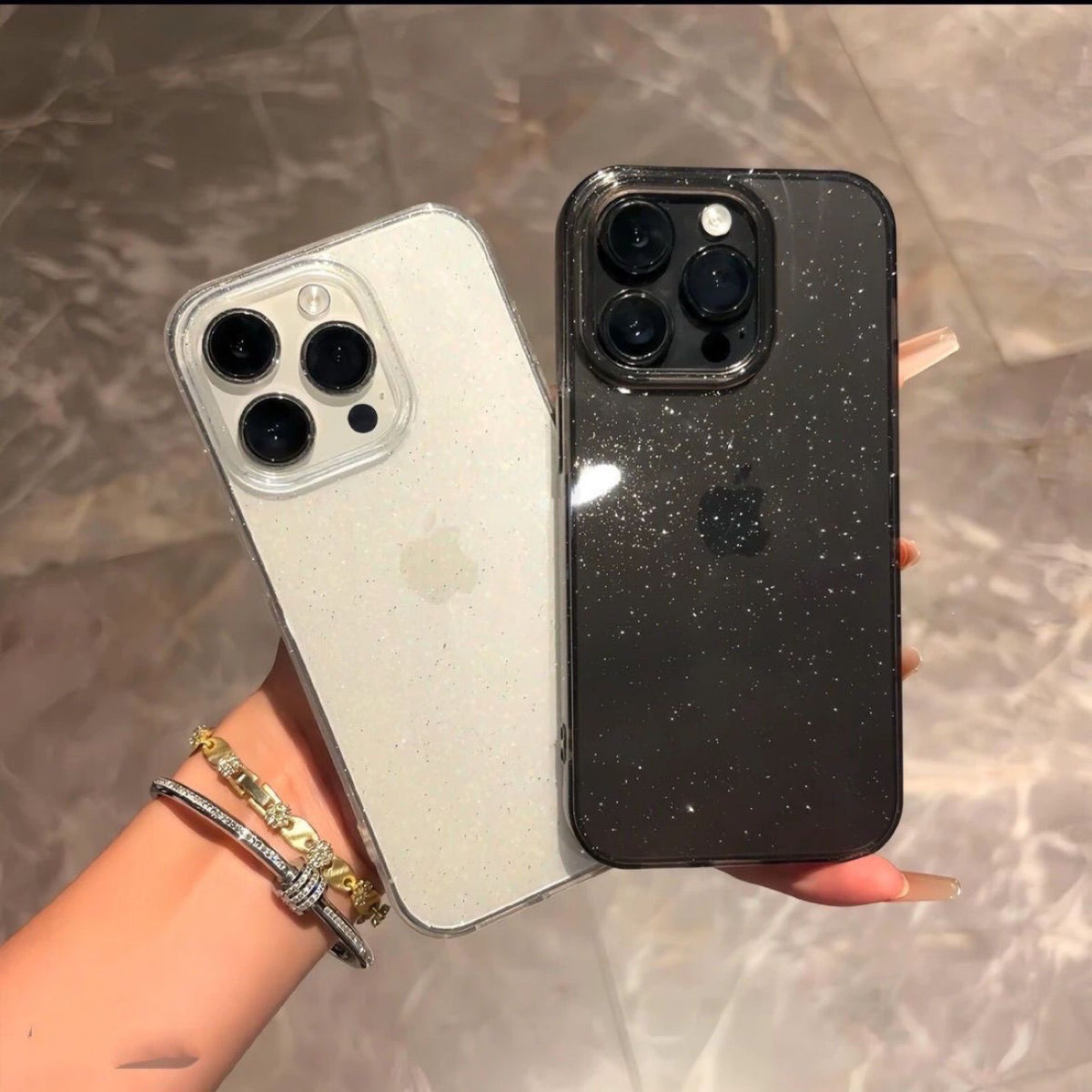 Midnight Glitter iPhone Case