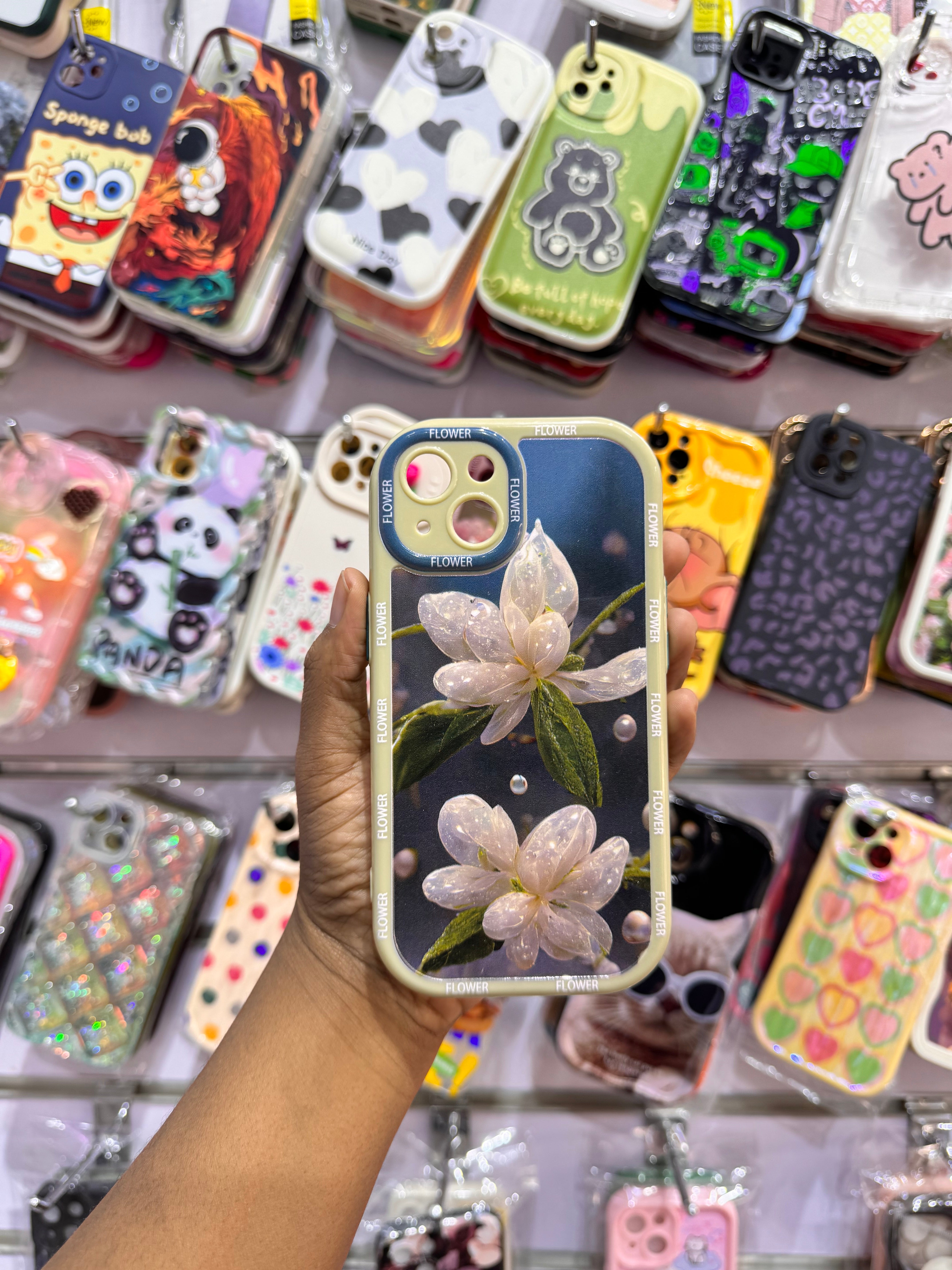 Green Flower Case For IPhones