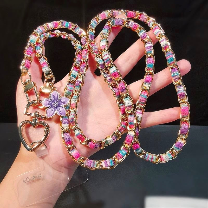 Rainbow Luxe Phone Lanyard