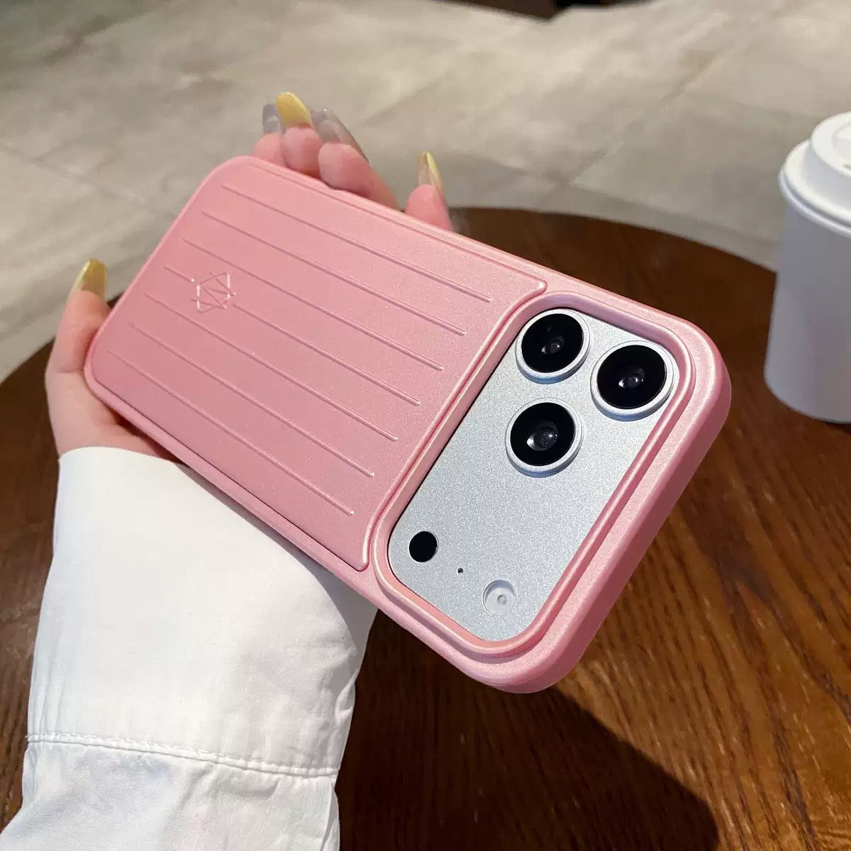 Metal striped case for iPhones